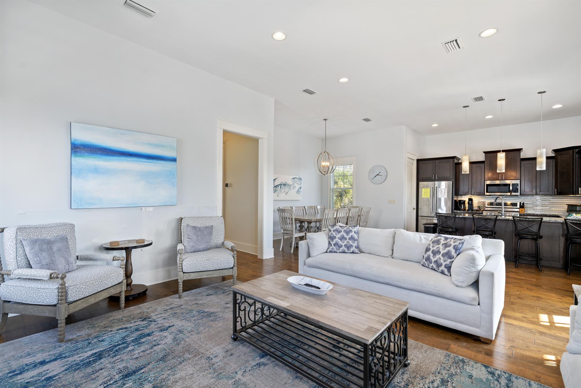 2nd Floor Living Room, Dining Area and Kitchen
