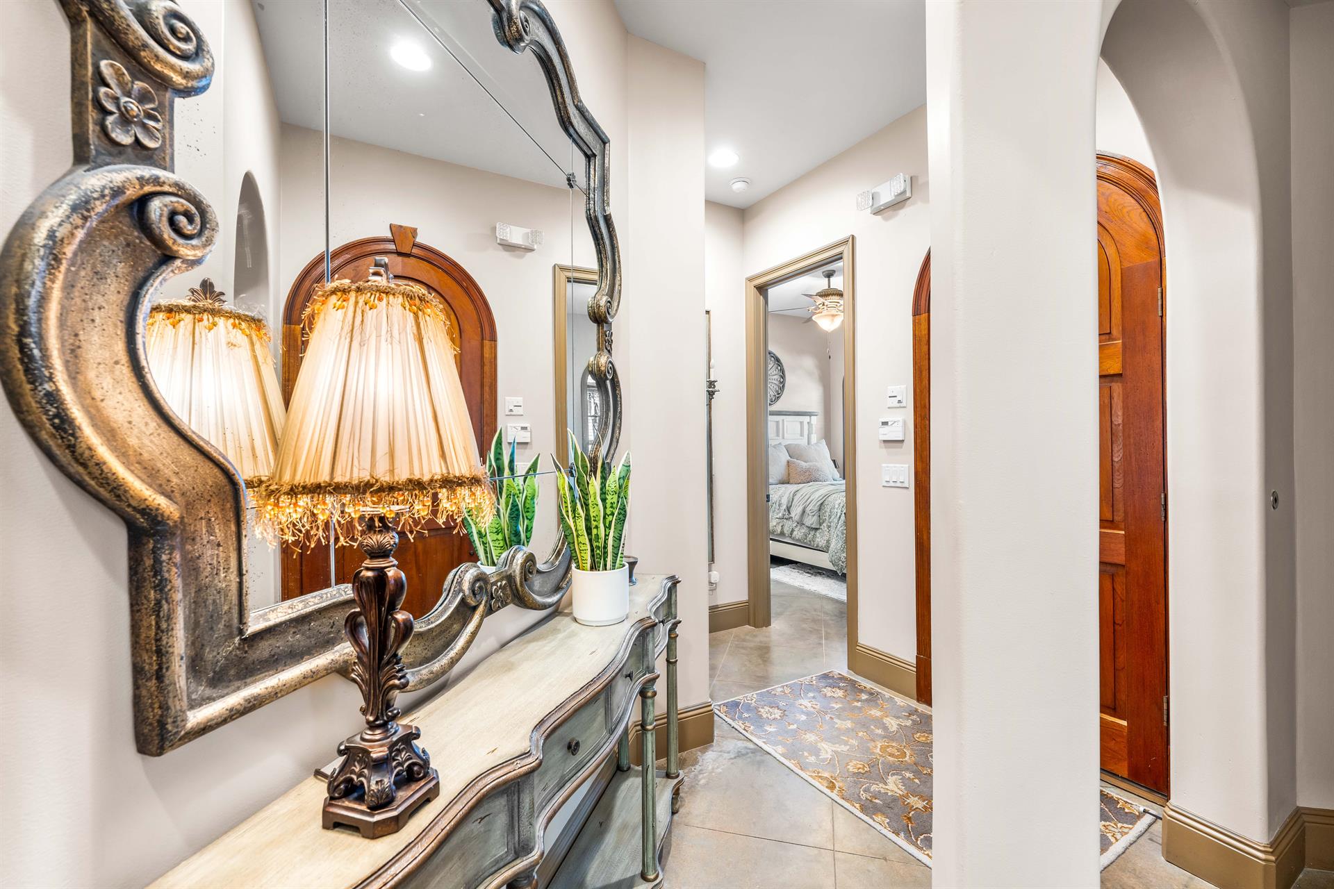 Another view of this stunning front door and foyer