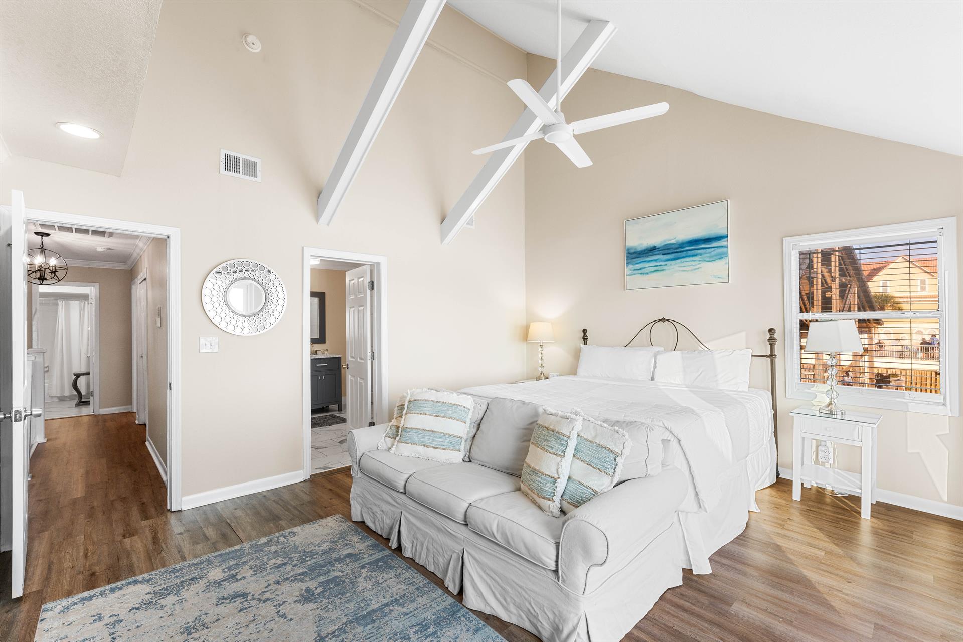 Sleep like a baby in this cloudlike mattress with a Dohm sound machine or chill with a little Netflix on the 50 smart TV