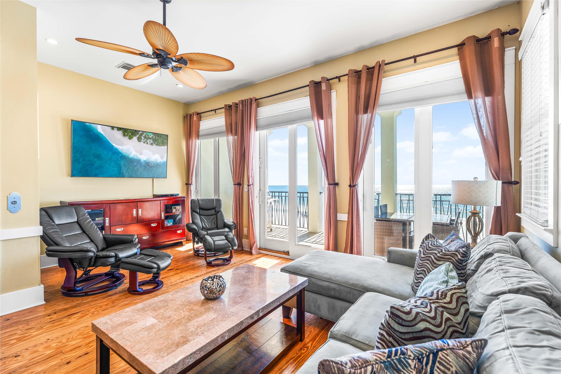 2nd Floor Open Living Room and Dining Area