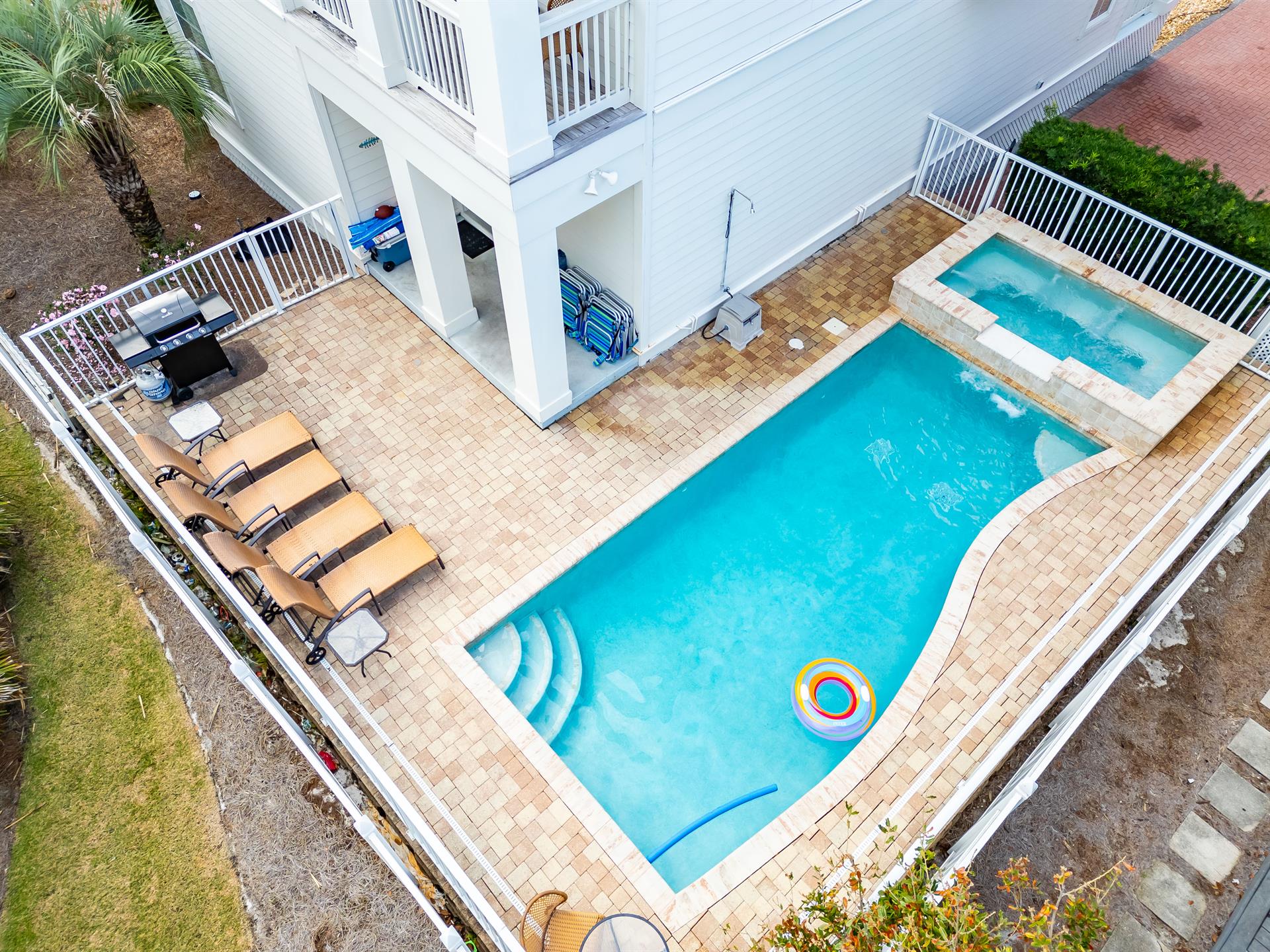 Large Fenced In Pool Area