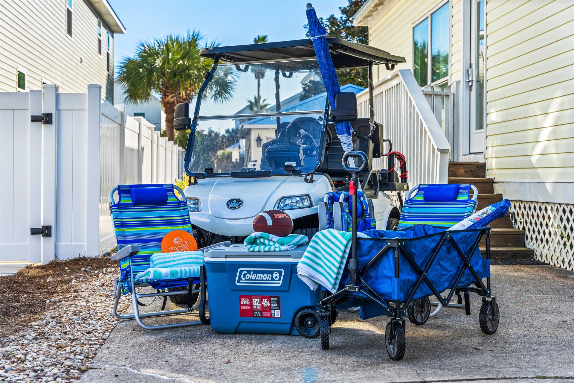 Golf Cart And Beach Gear Included