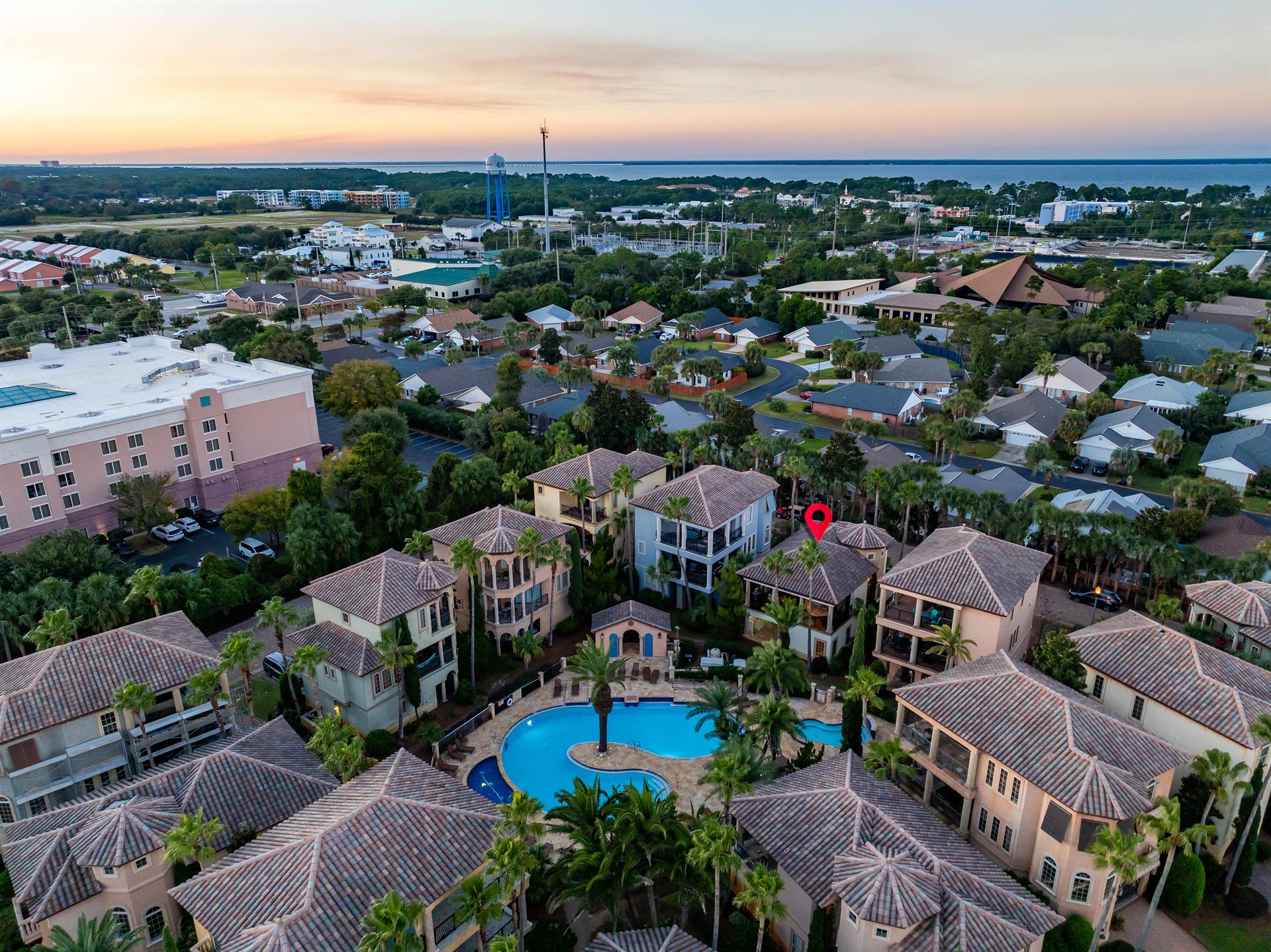 The private gated community of St. Tropez.