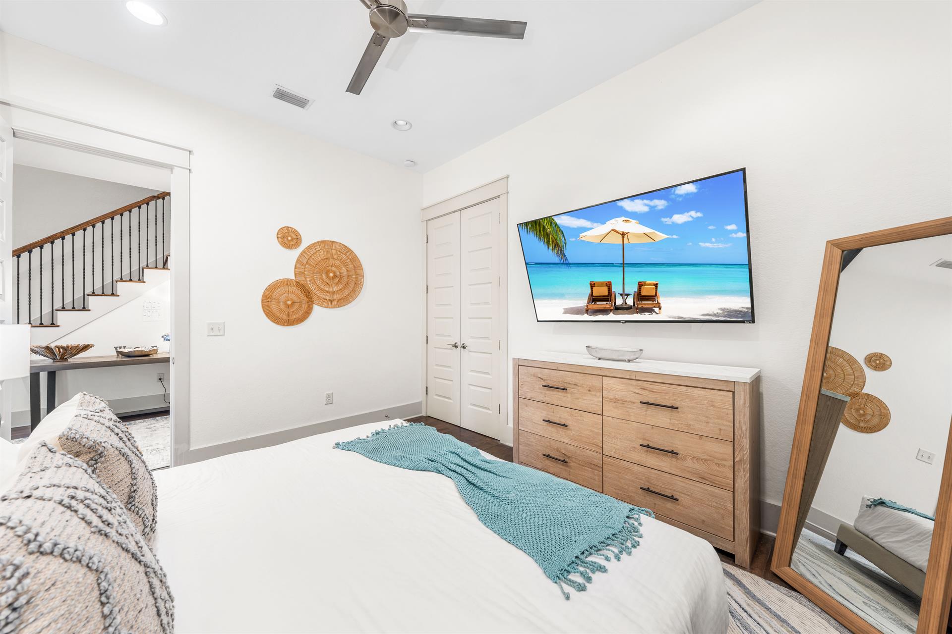 65 Smart TV in this 1st floor king bedroom