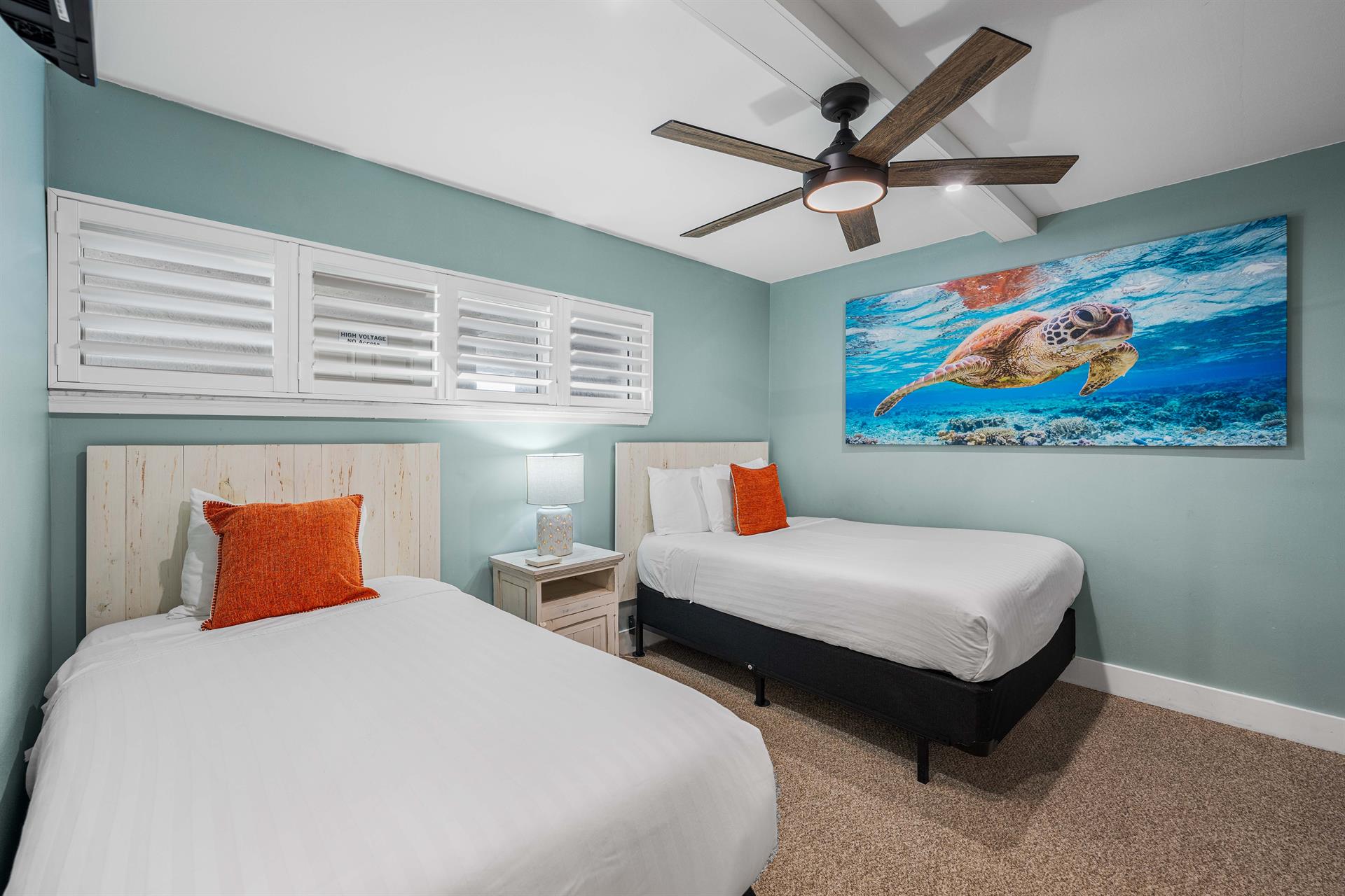 Guest Bedroom with Full and Twin bed