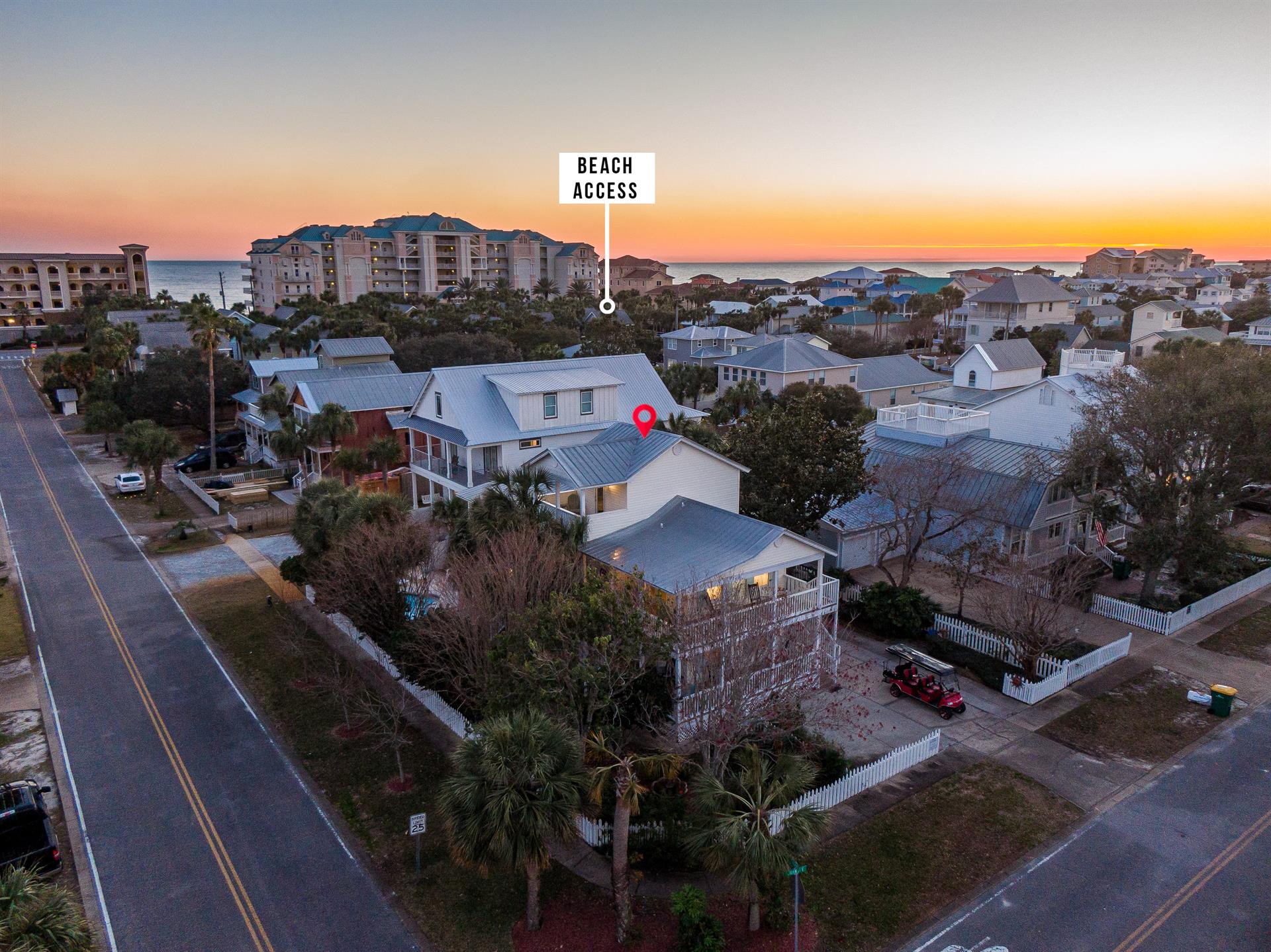 Easy access to the beach access.