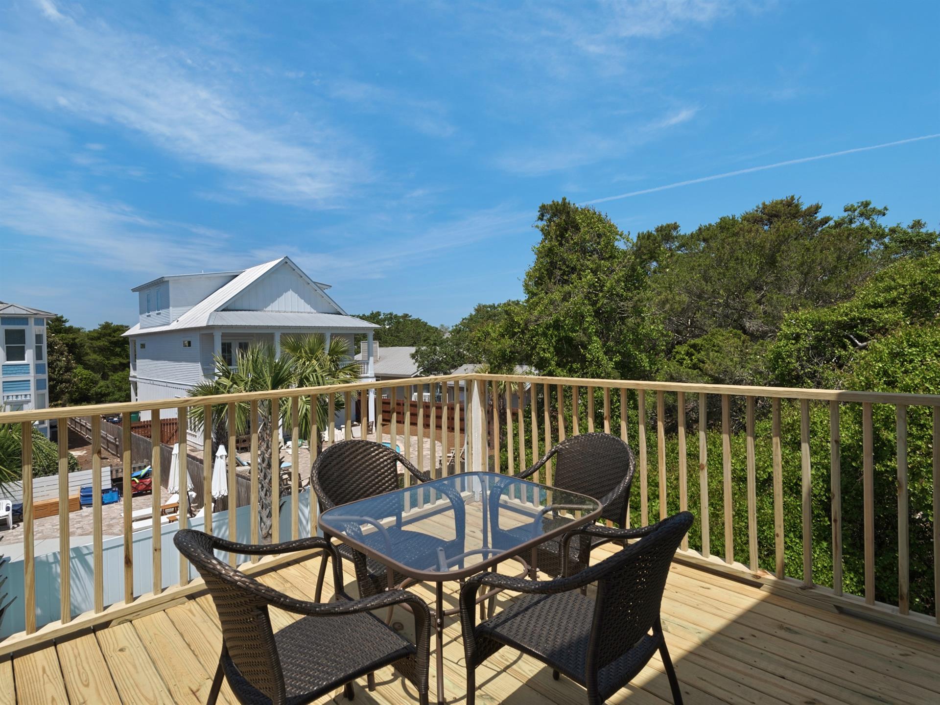 Carriage house deck