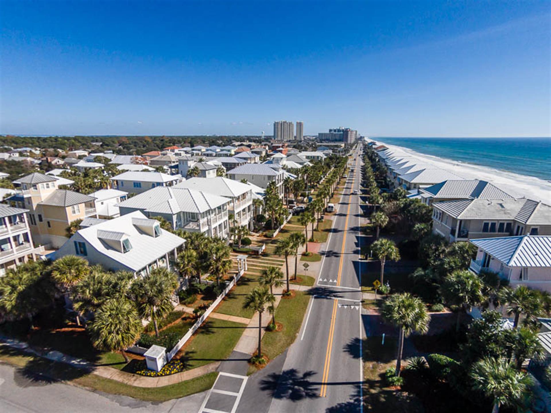 Walking  Biking are Popular in the Frangista Beach Community with its Palm Tree Lined Scenic Gulf Drive.