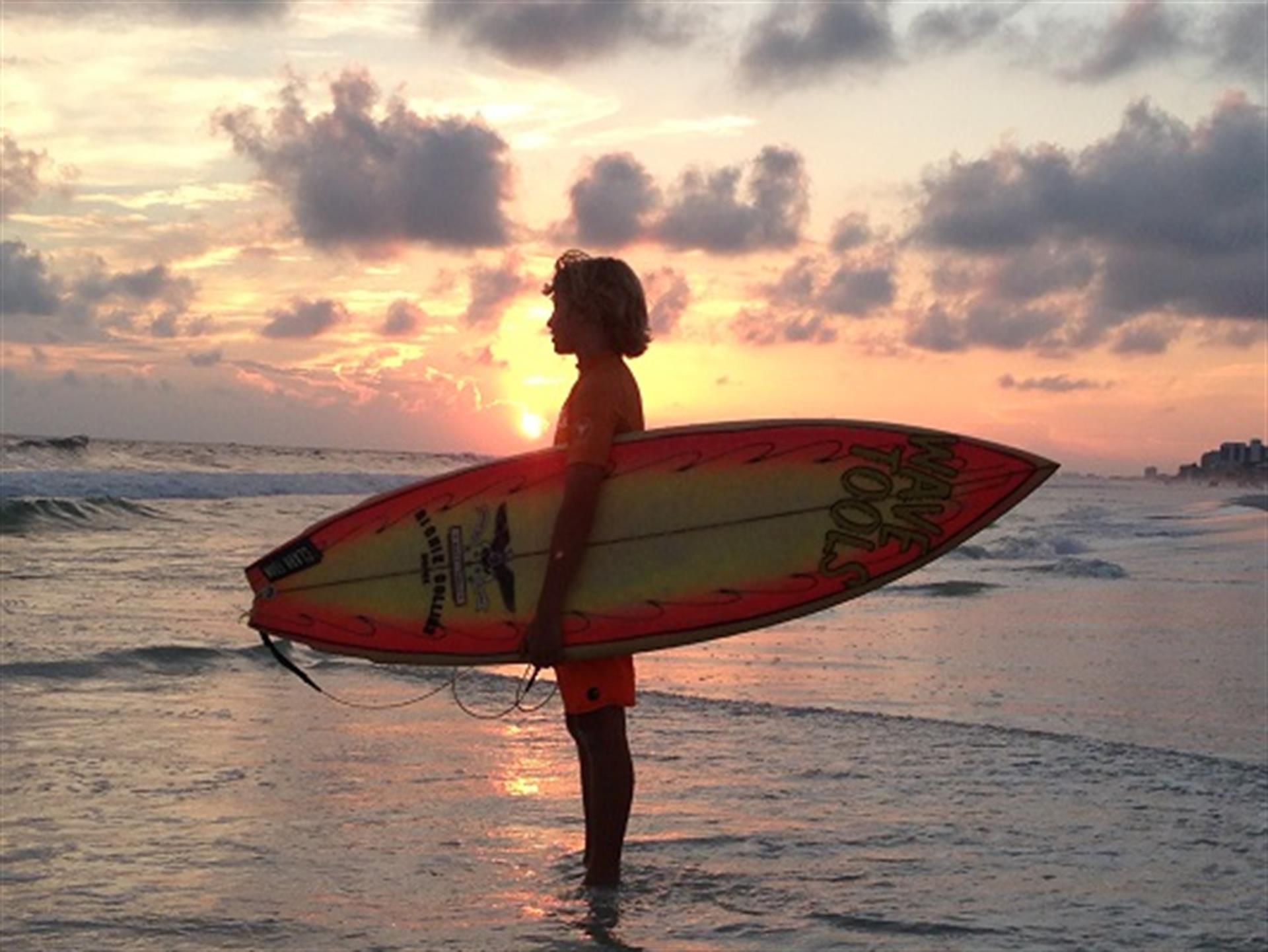 Surfs Up along the Emerald Coast.