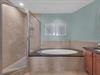 Primary Bathroom with Walkin Shower and Soaking Tub