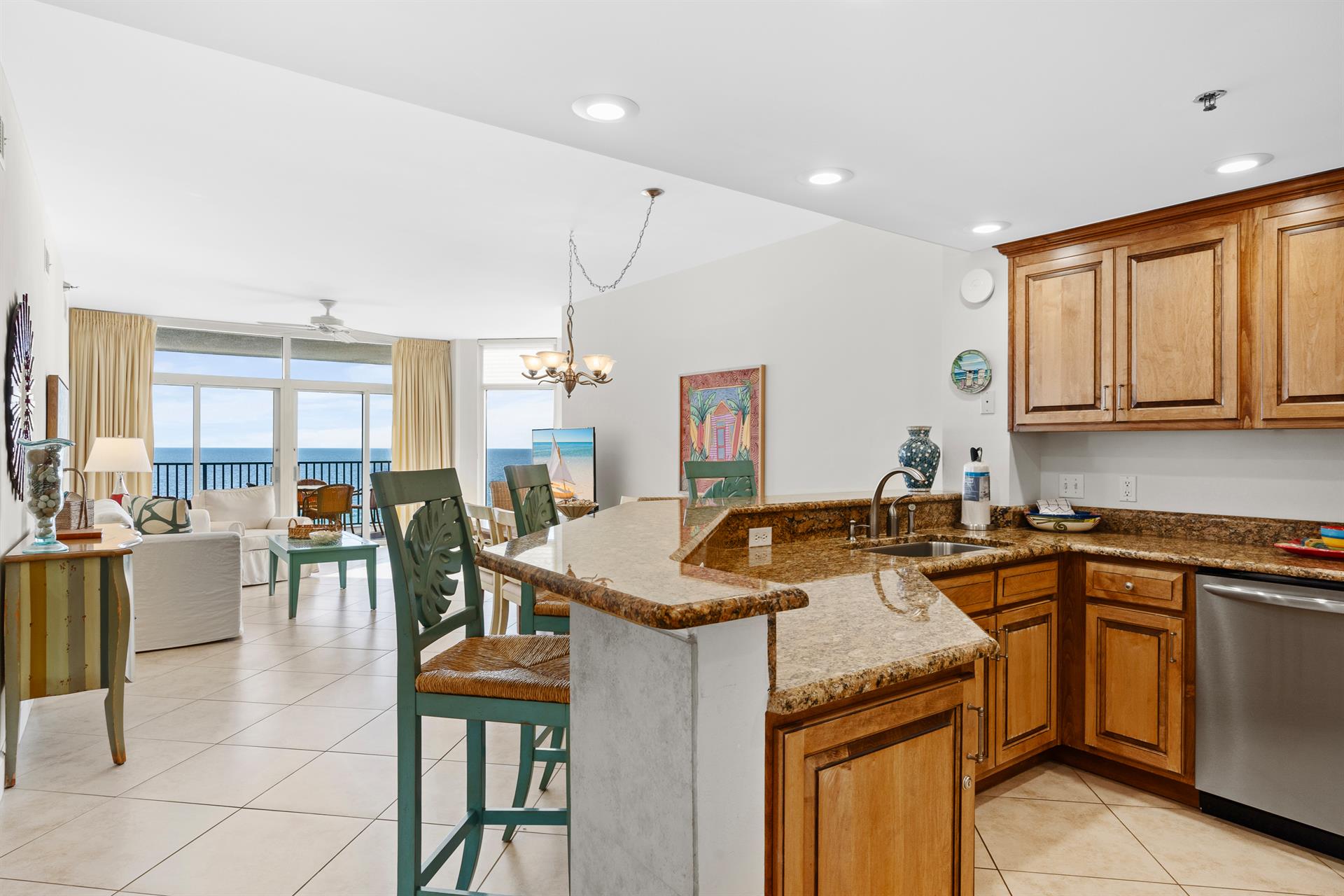 Spacious Living and Kitchen