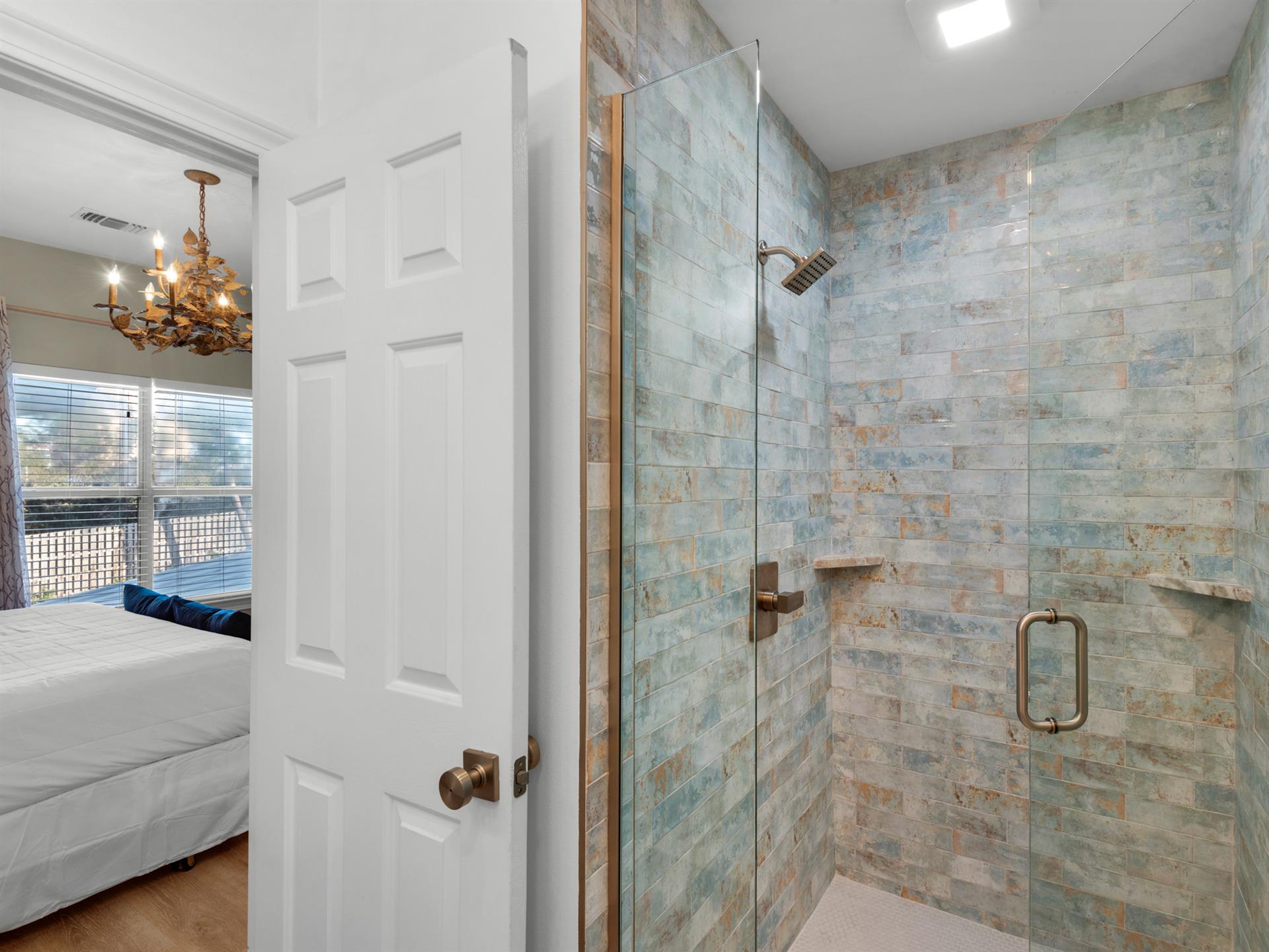 WalkIn Shower in King Guest Suite