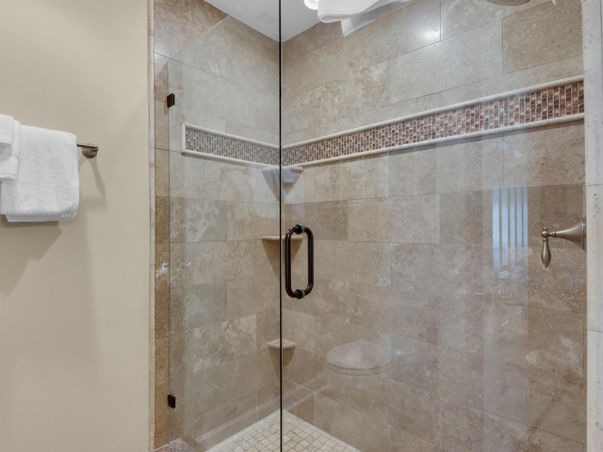 Walk in Shower in Primary Bath