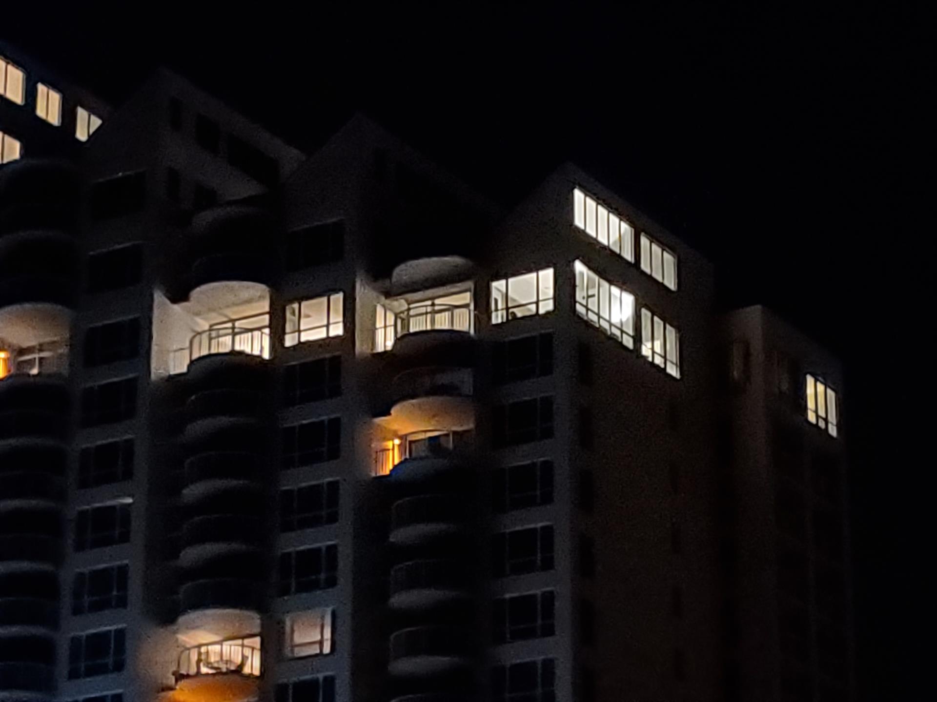 Night time view of Penthouse