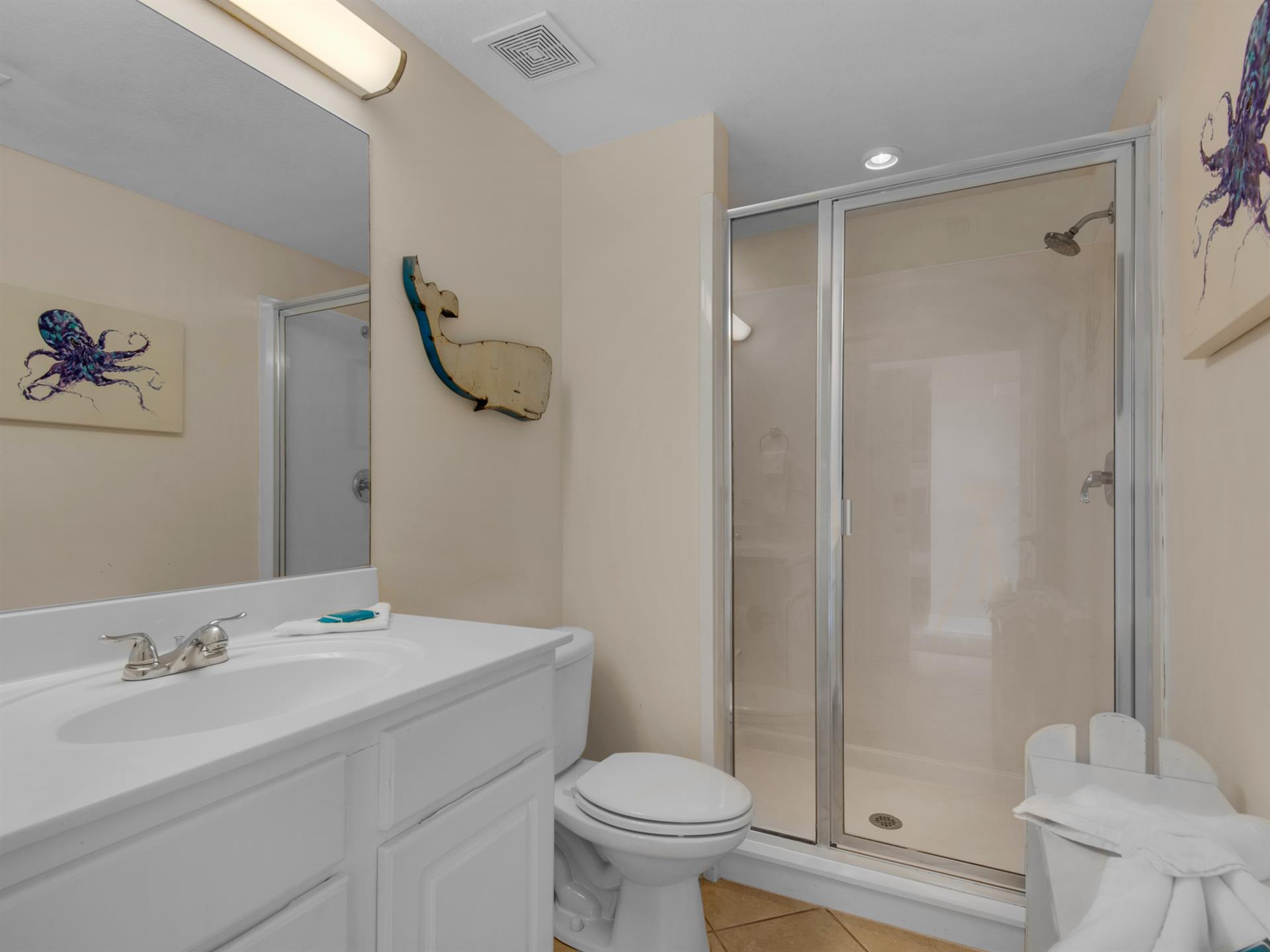 Guest Bathroom with WalkIn Shower