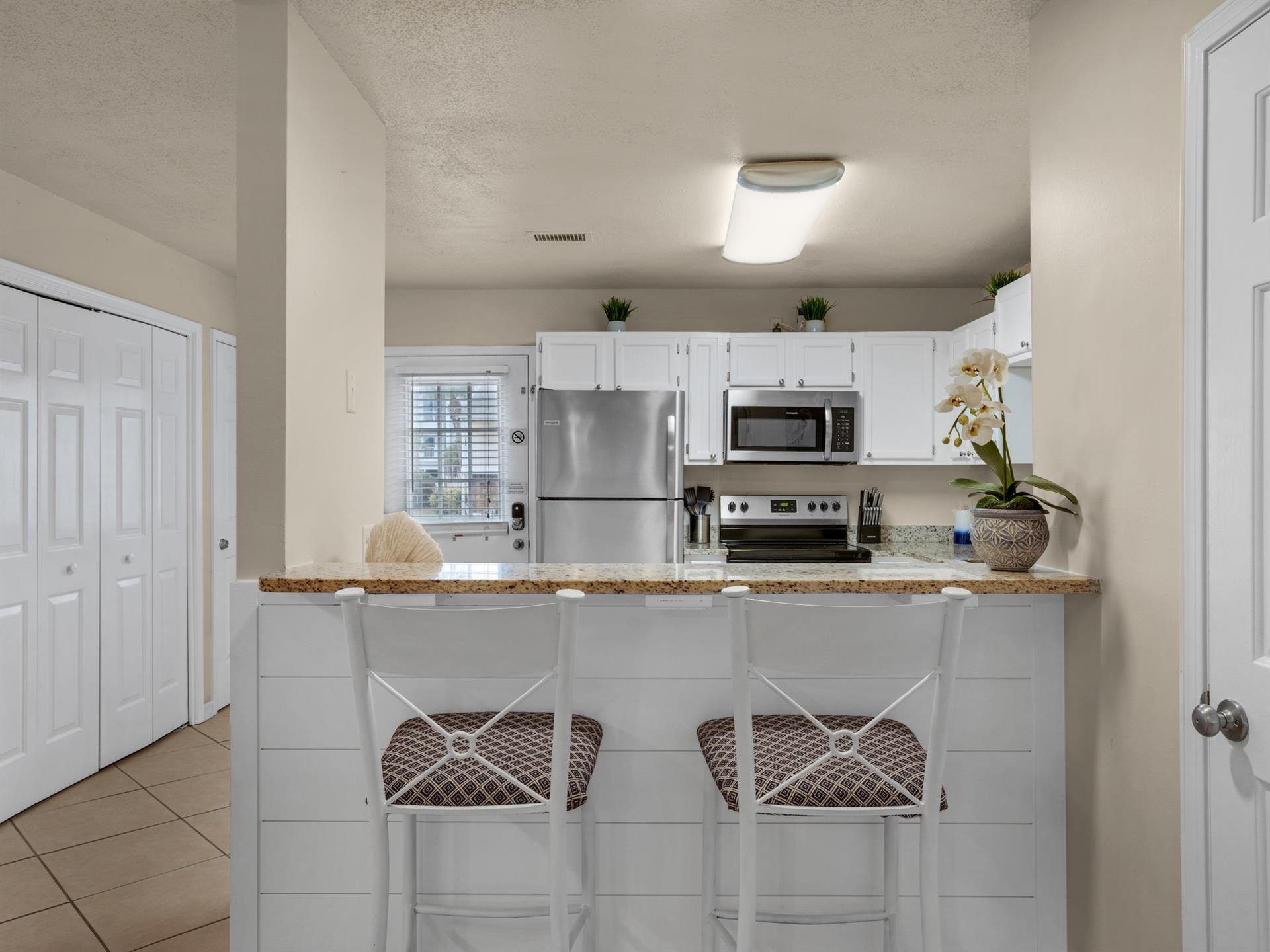 Kitchen on 1st Floor with Bar Seating