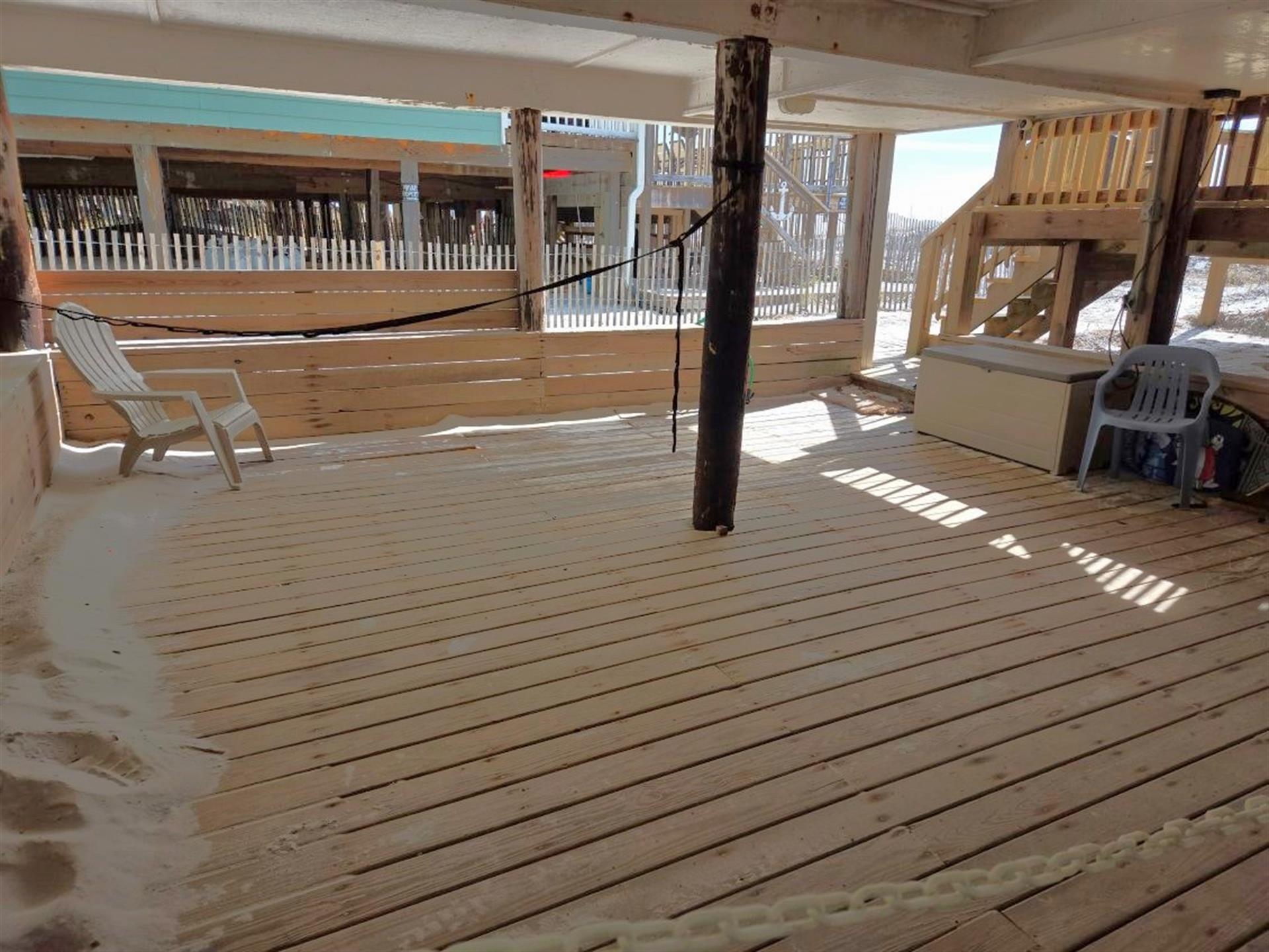 Finished area under the house