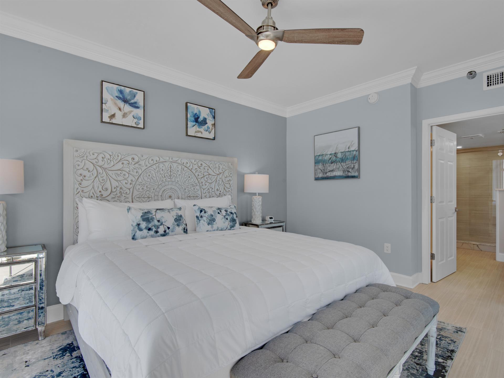 Primary Bedroom with King Bed and En Suite