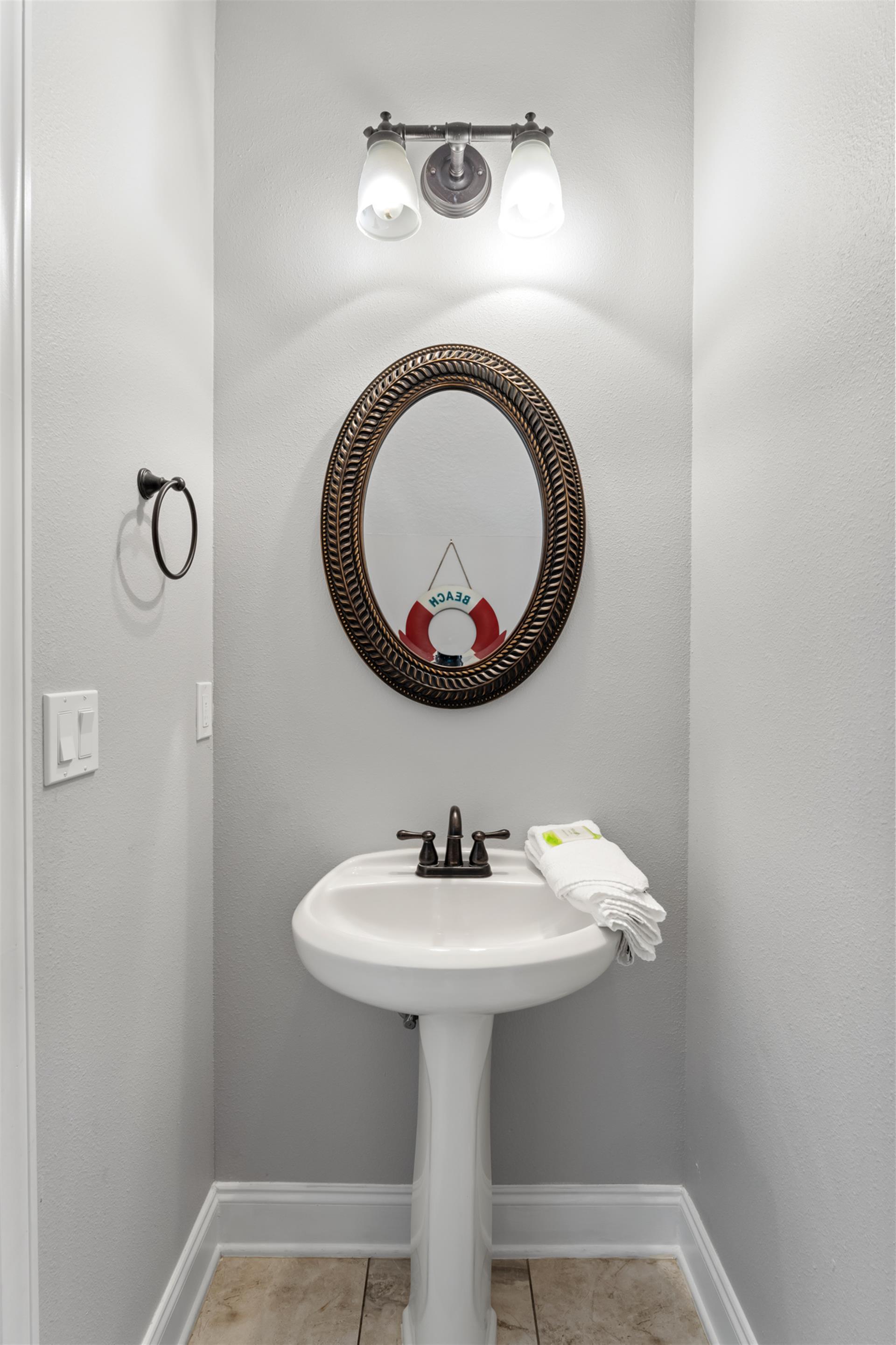 Half Bathroom on 1st Floor off Living Room