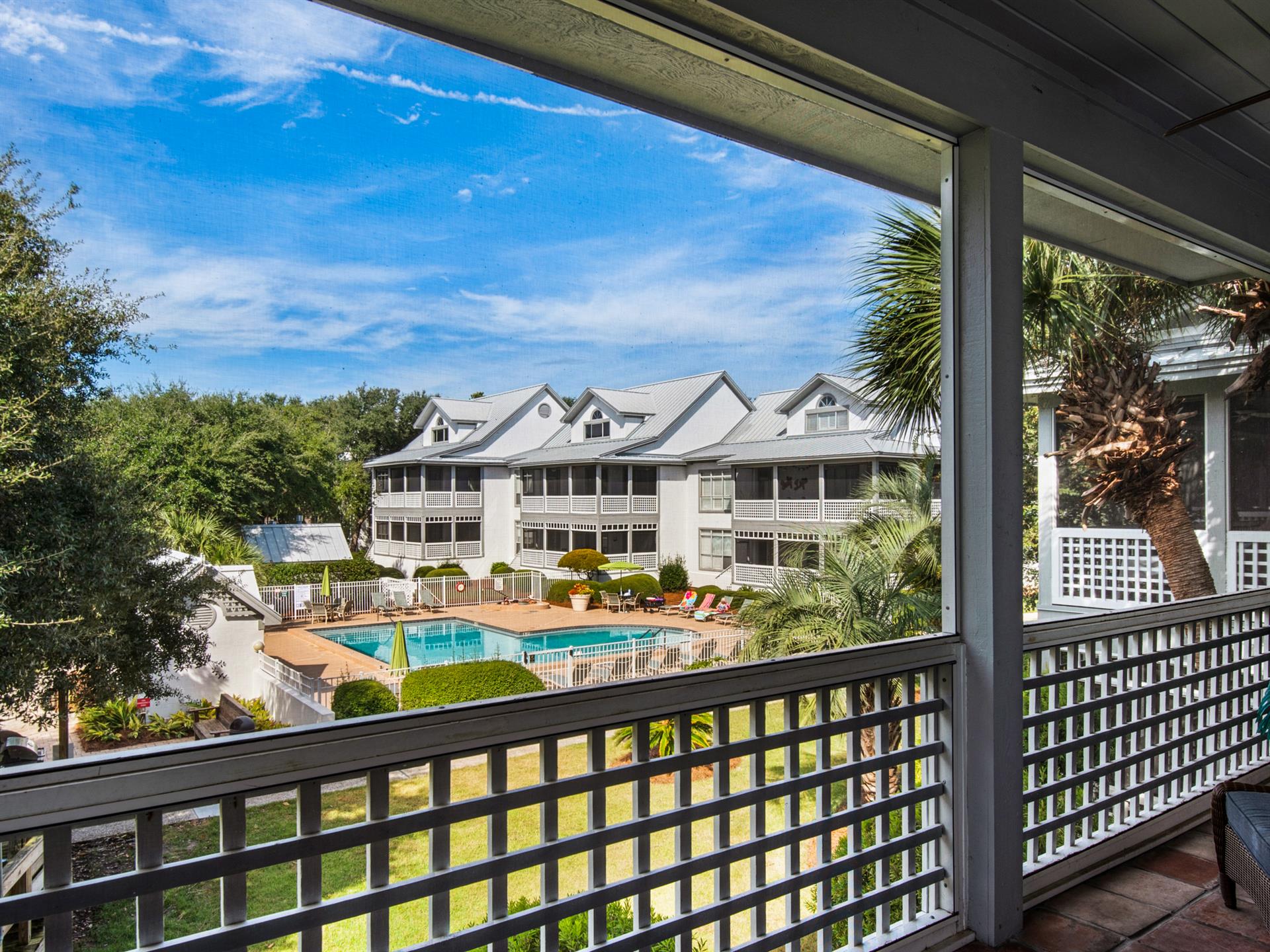 View of Pool From Screened Patio