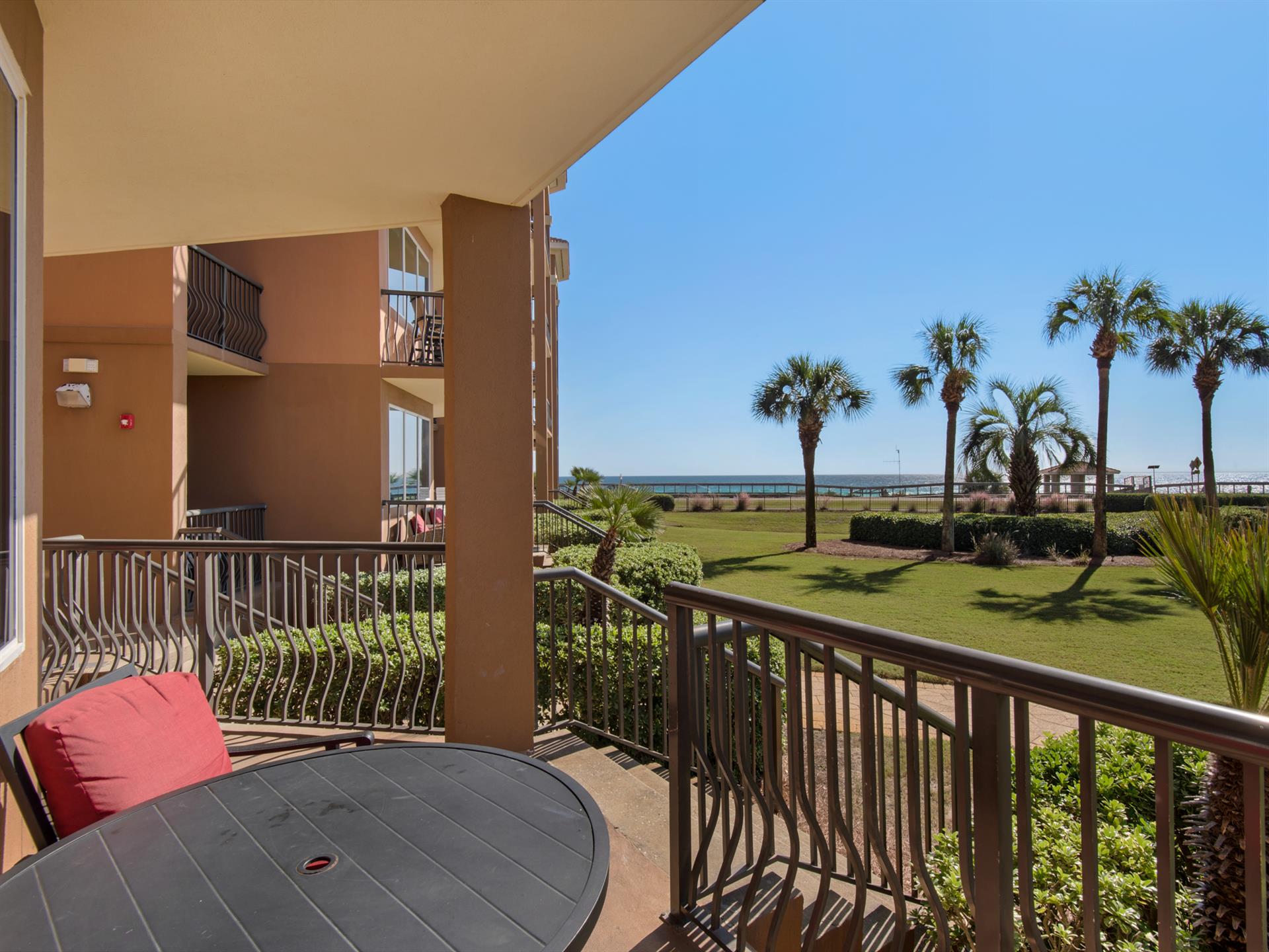 Walk out to the Pool or Beach from the Living Room Balcony