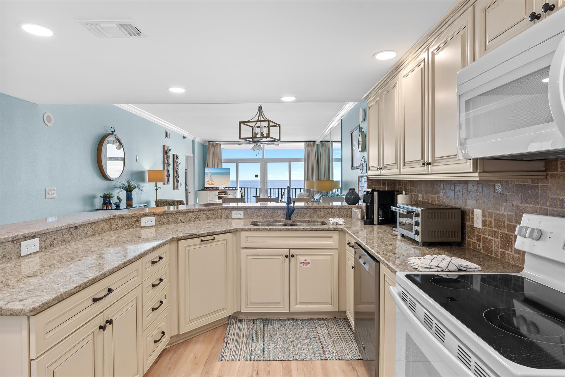 Gulf View from the Kitchen