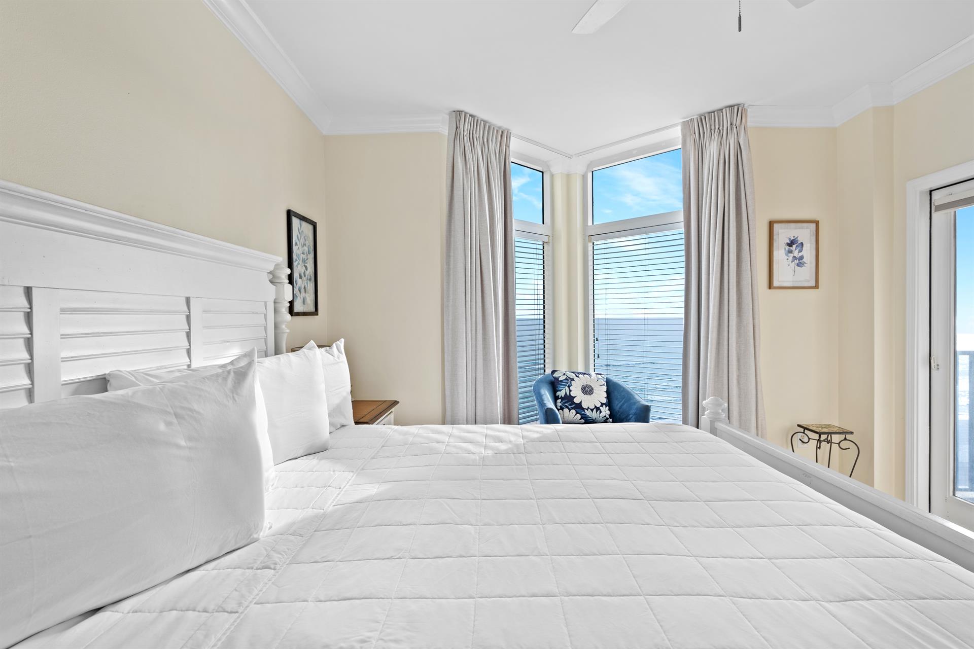 Beautiful Gulf Views from Primary Bedroom