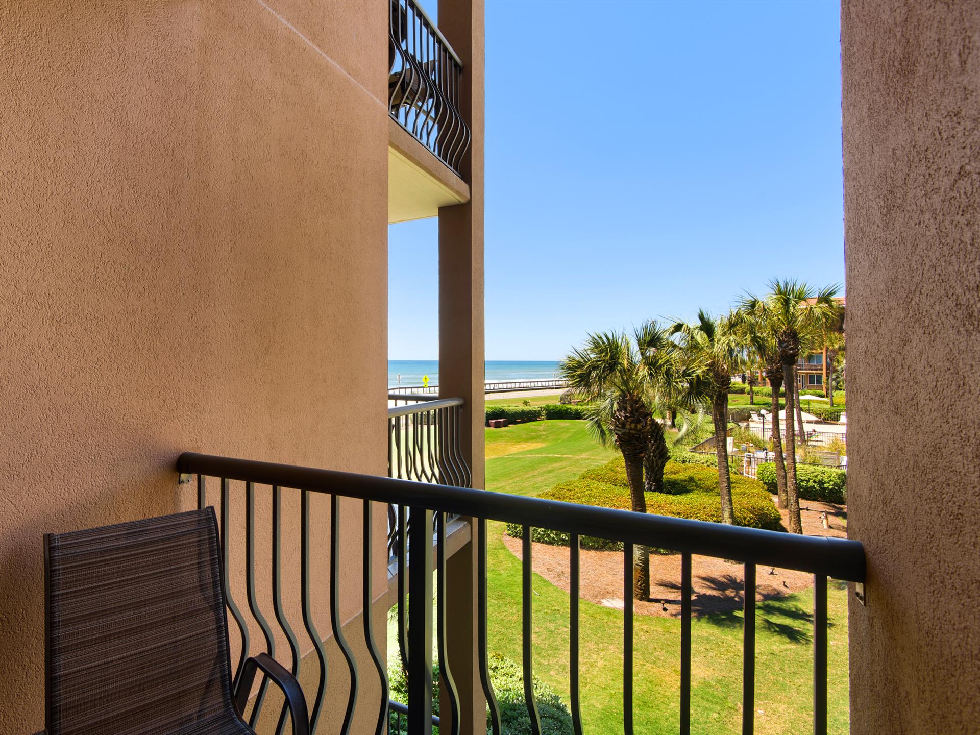 Guest Bedroom Balcony with Gulf View