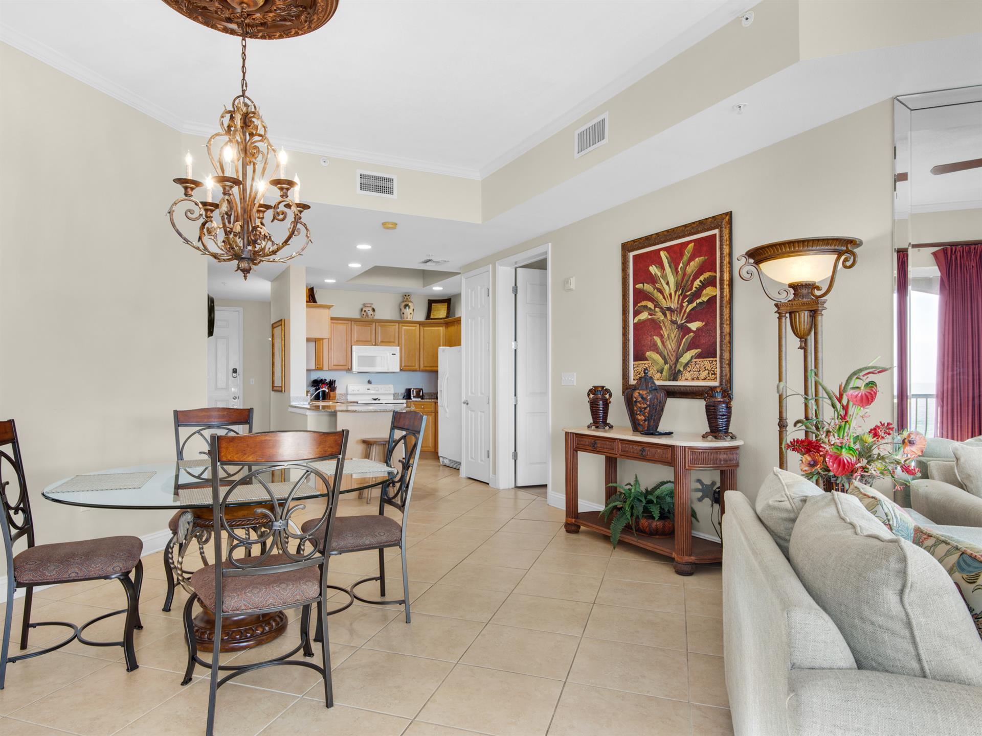 Dining and Living Area open to Kitchen