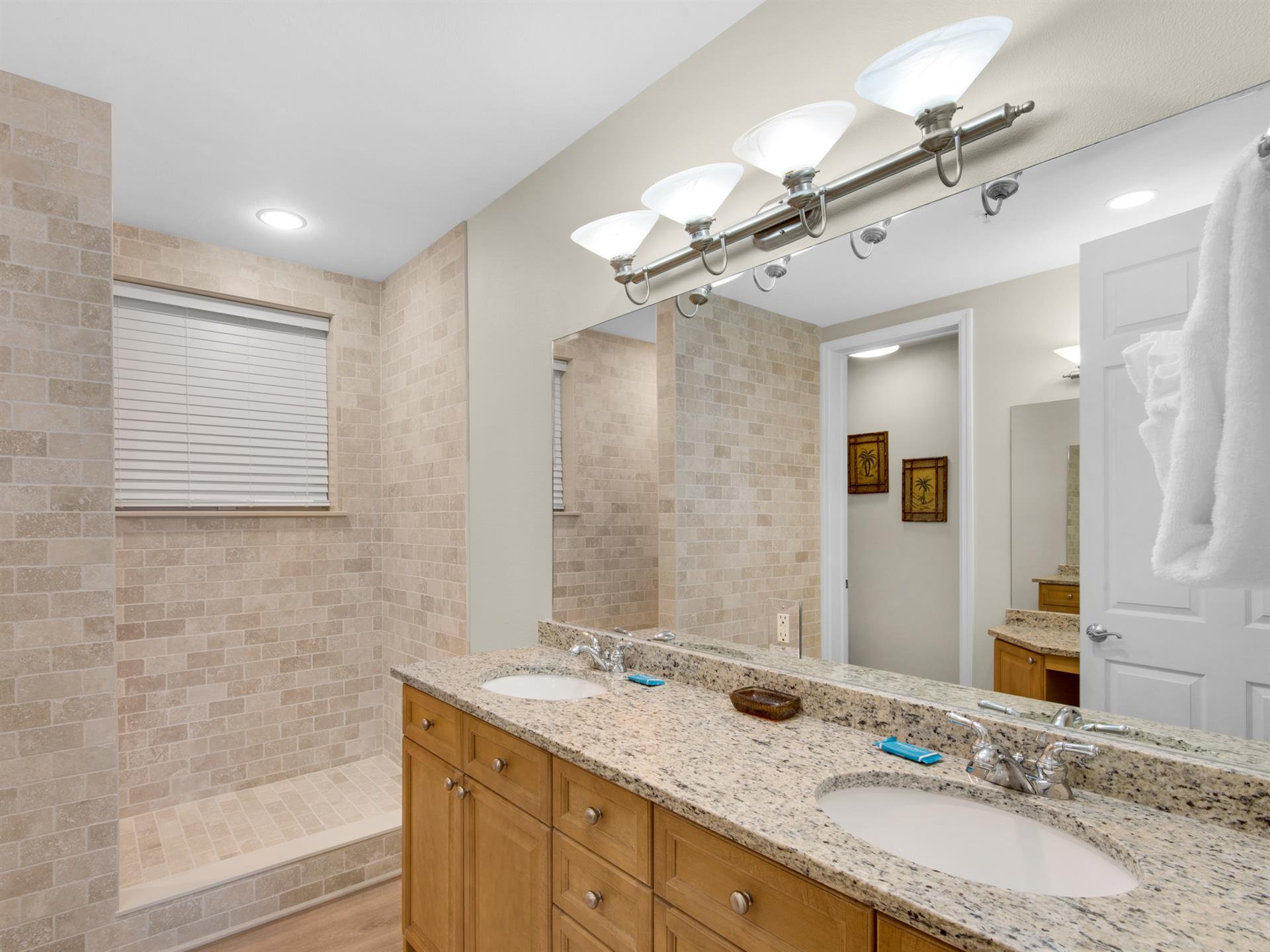 Primary Bathroom with Double Vanities