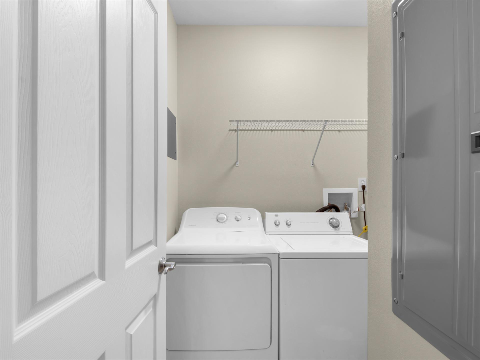 Convenient in Unit Laundry Area
