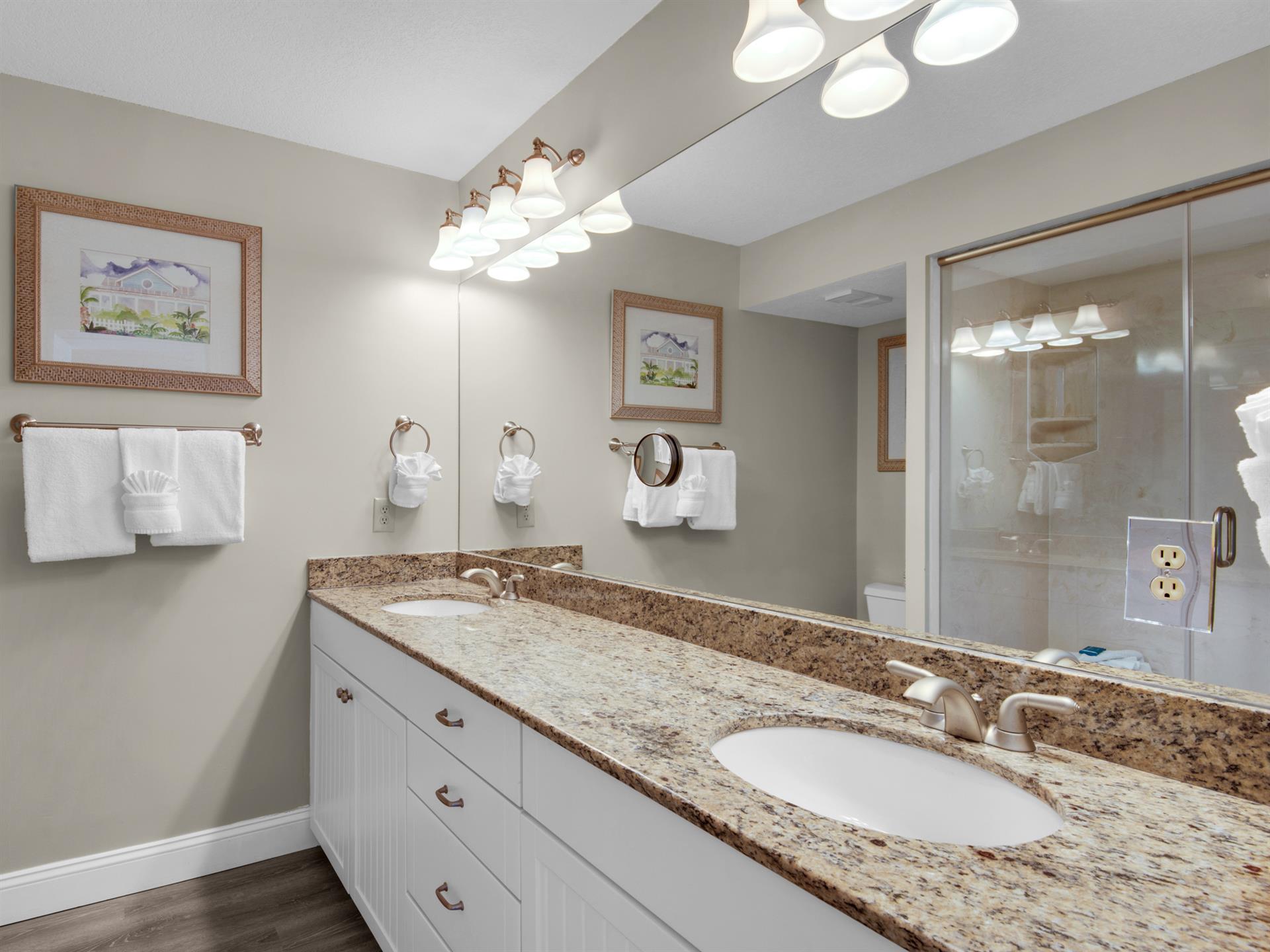 Primary Bathroom with Double Vanities