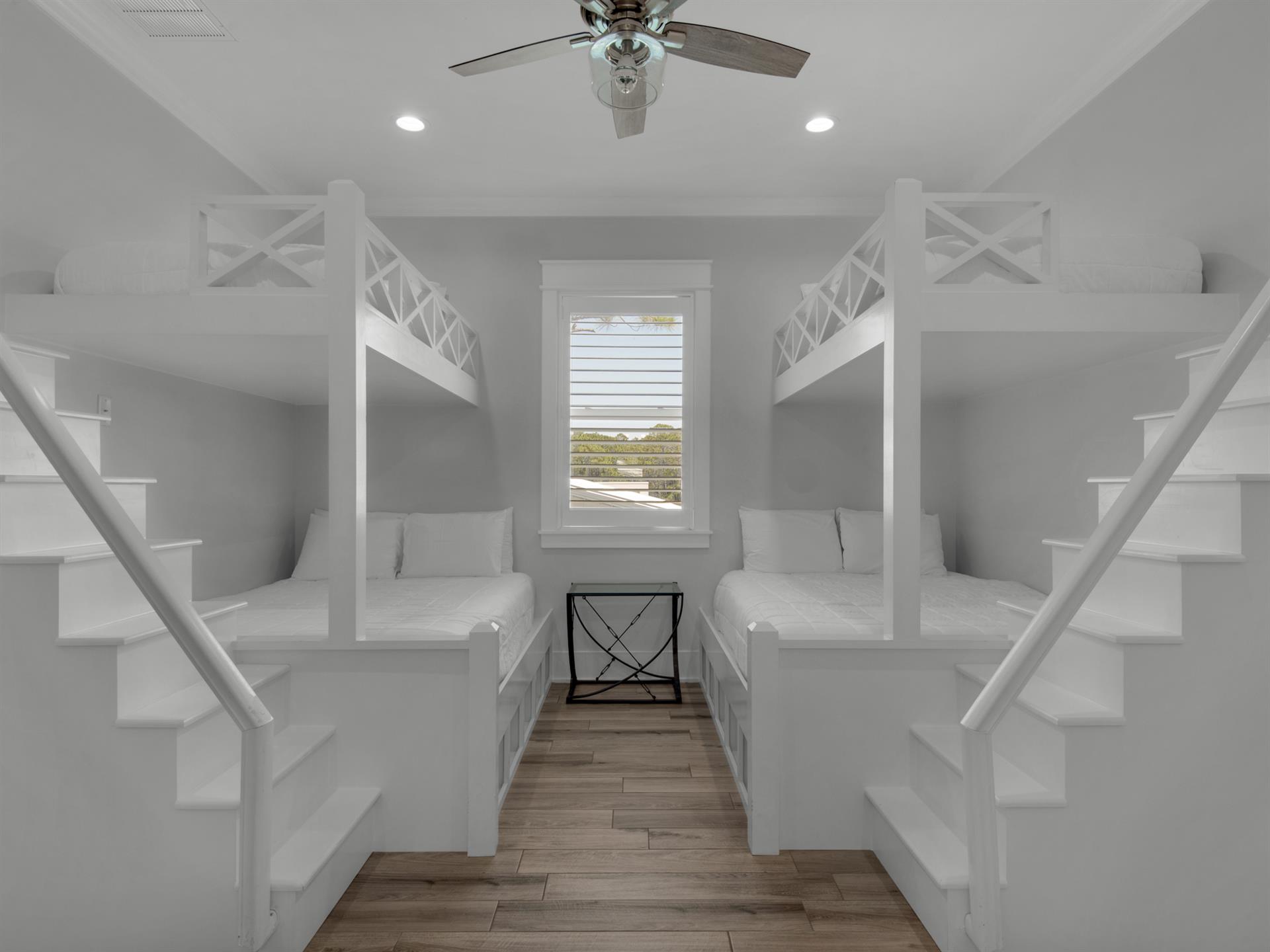 2nd floor Bunk Room offering lower queen and upper twin