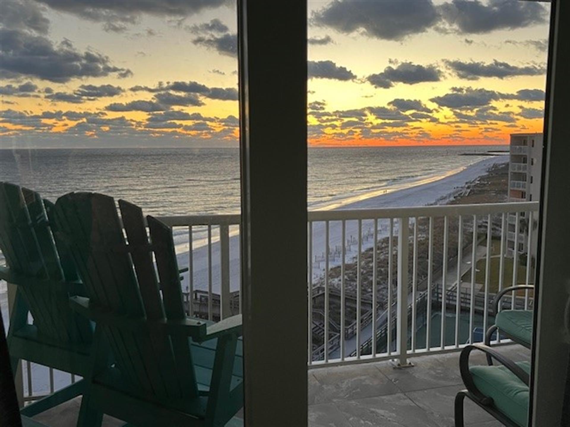 Private Balcony With Sunset View