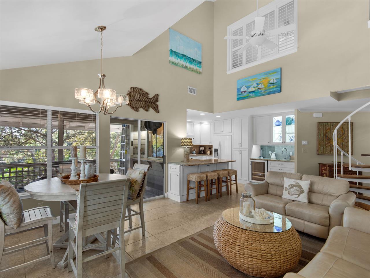 Living and Dining Areas Open to Kitchen