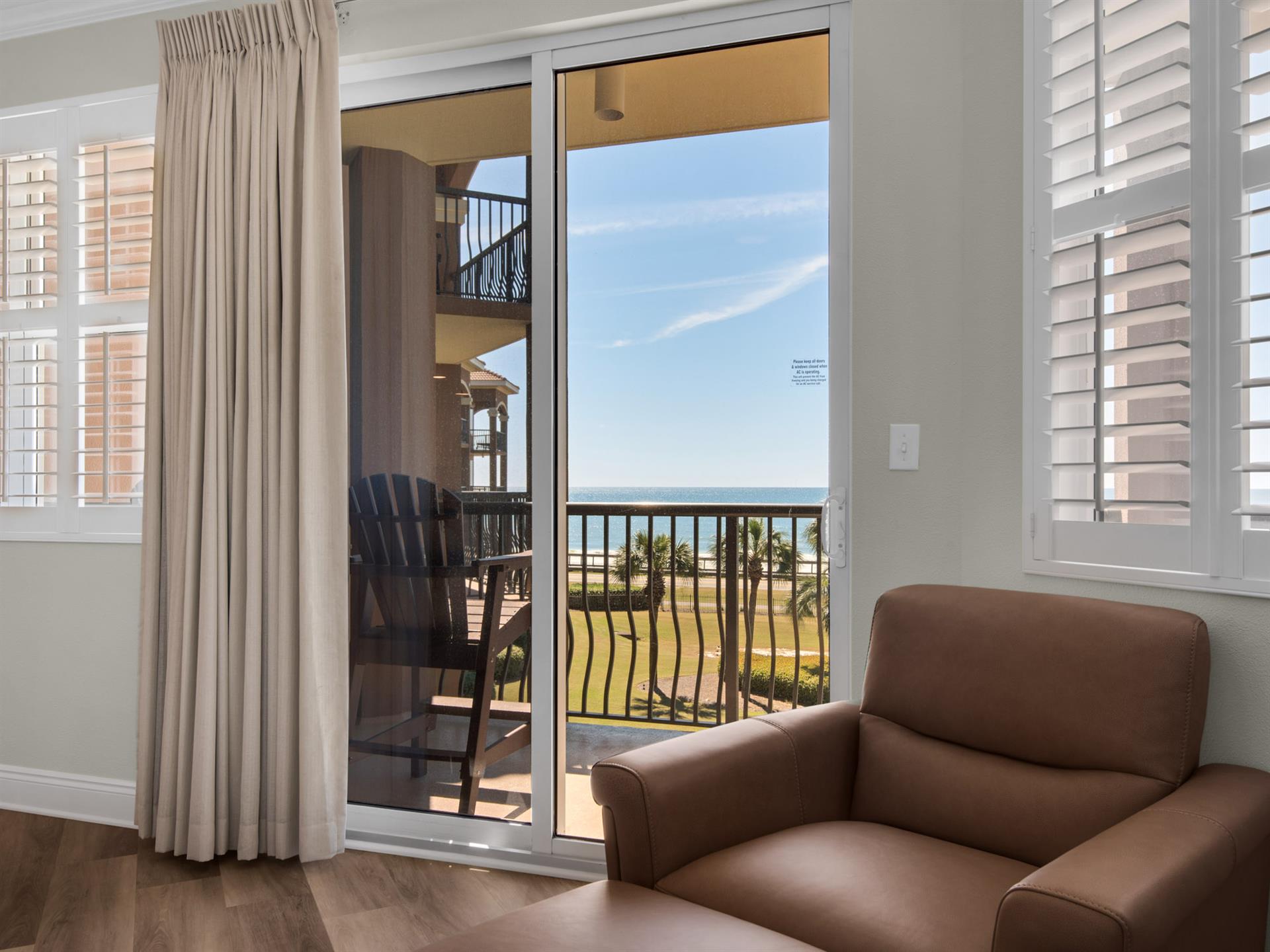 Private Balcony Access off Living Room
