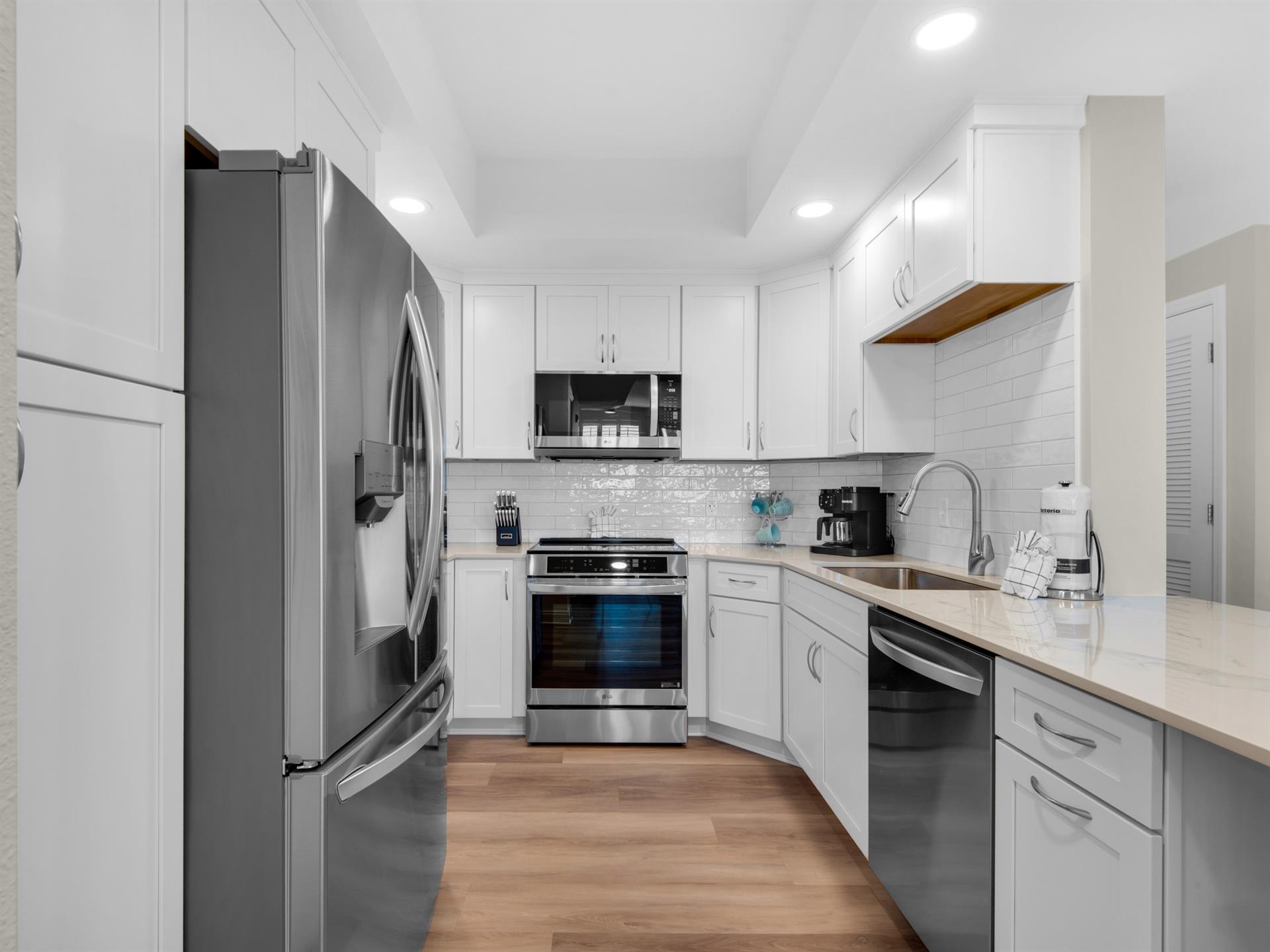 Fully Renovated Kitchen with Stainless Steel Appliances