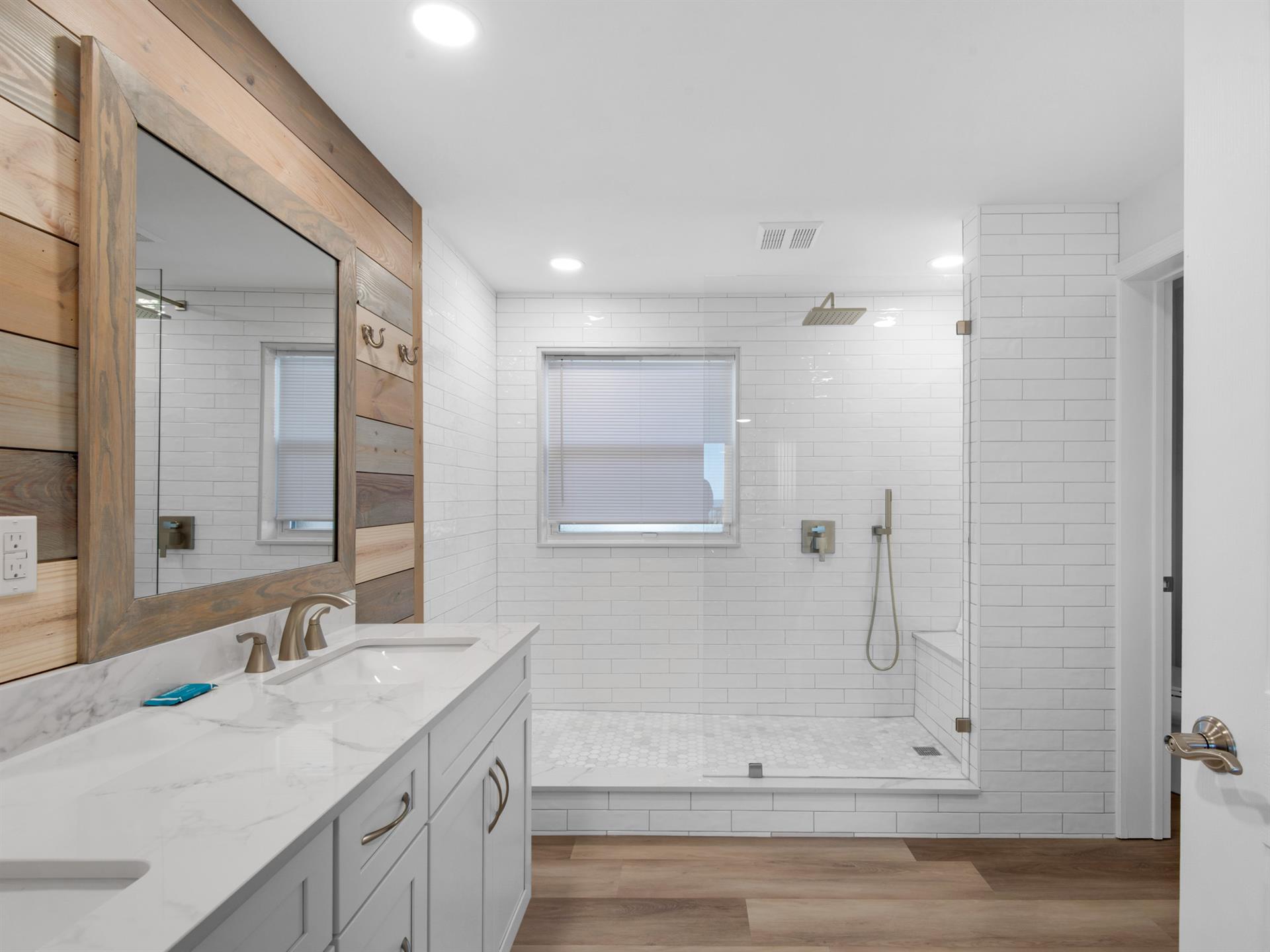 Beautiful Primary Bathroom with a WalkIn Shower