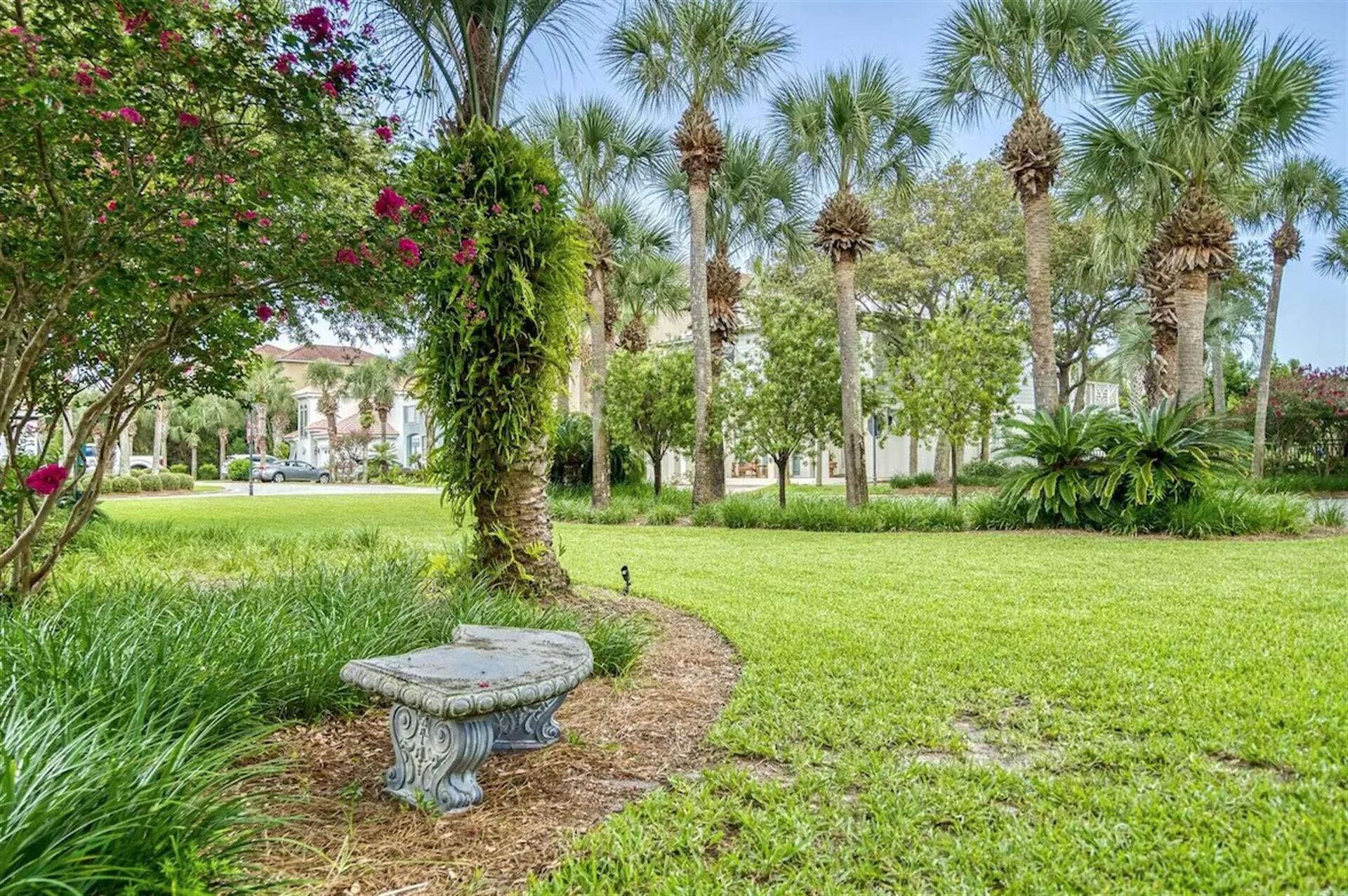 Community courtyard north end of neighborhood