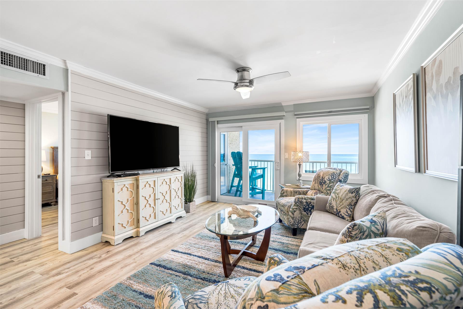 Living Area With Gulf View