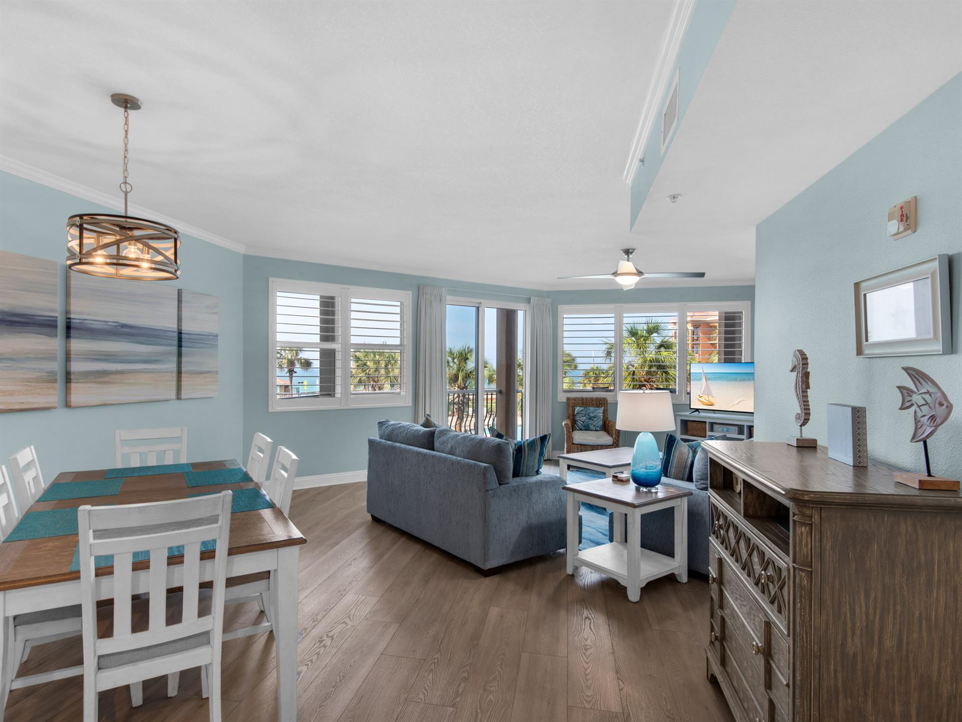 Open Kitchen Dining and Living Areas