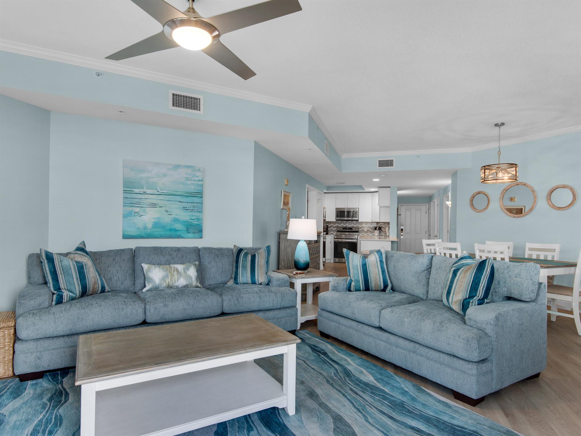 Couch and Loveseat in Living Room