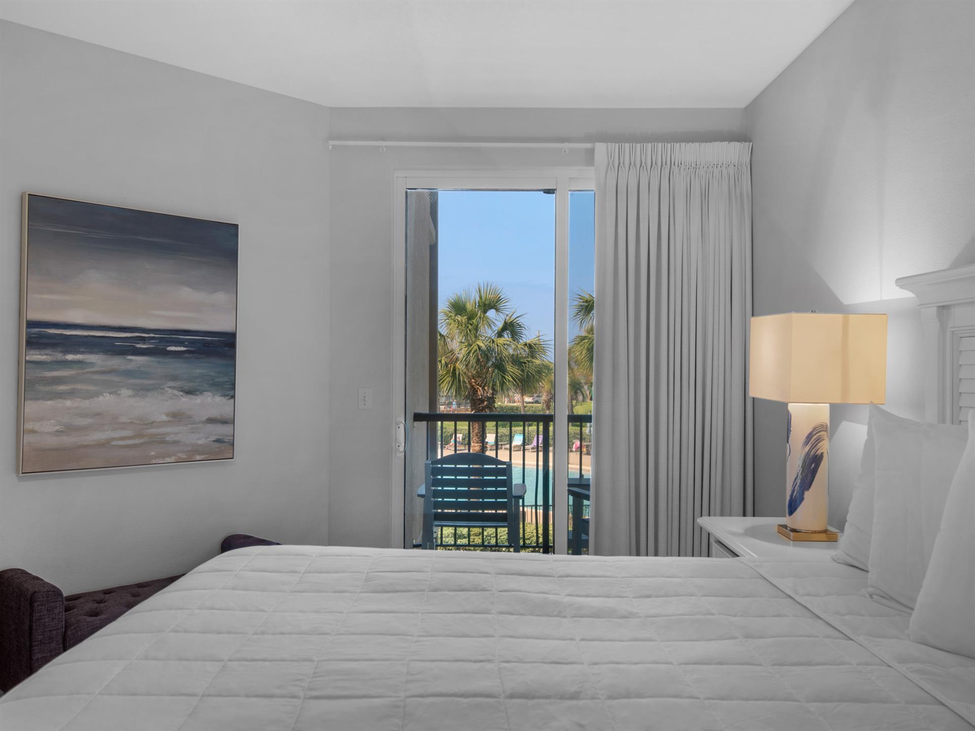 Private entrance to Patio with a Gulf View