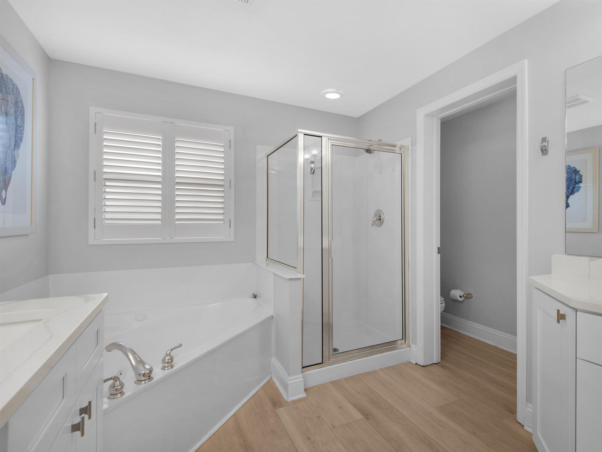 Soaking Tub and Walk In Shower