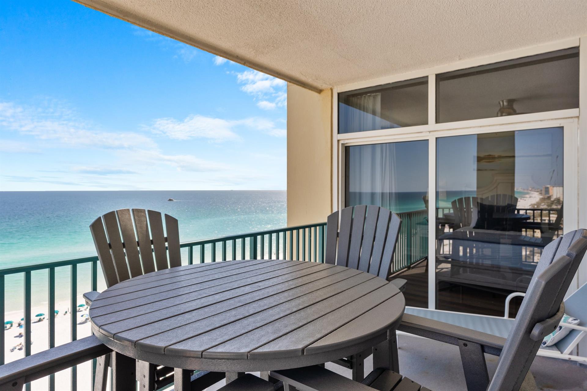 Dine and Relax on the Private Balcony