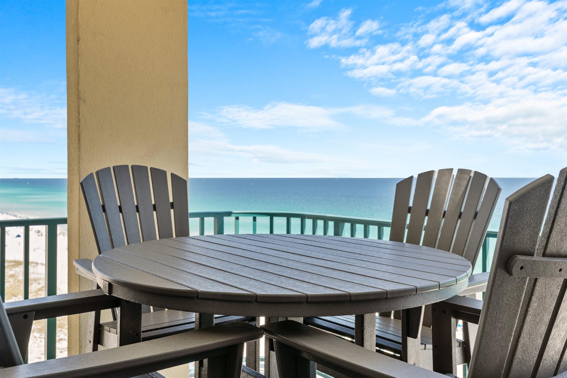 Private Balcony with Space for Dining and Relaxing