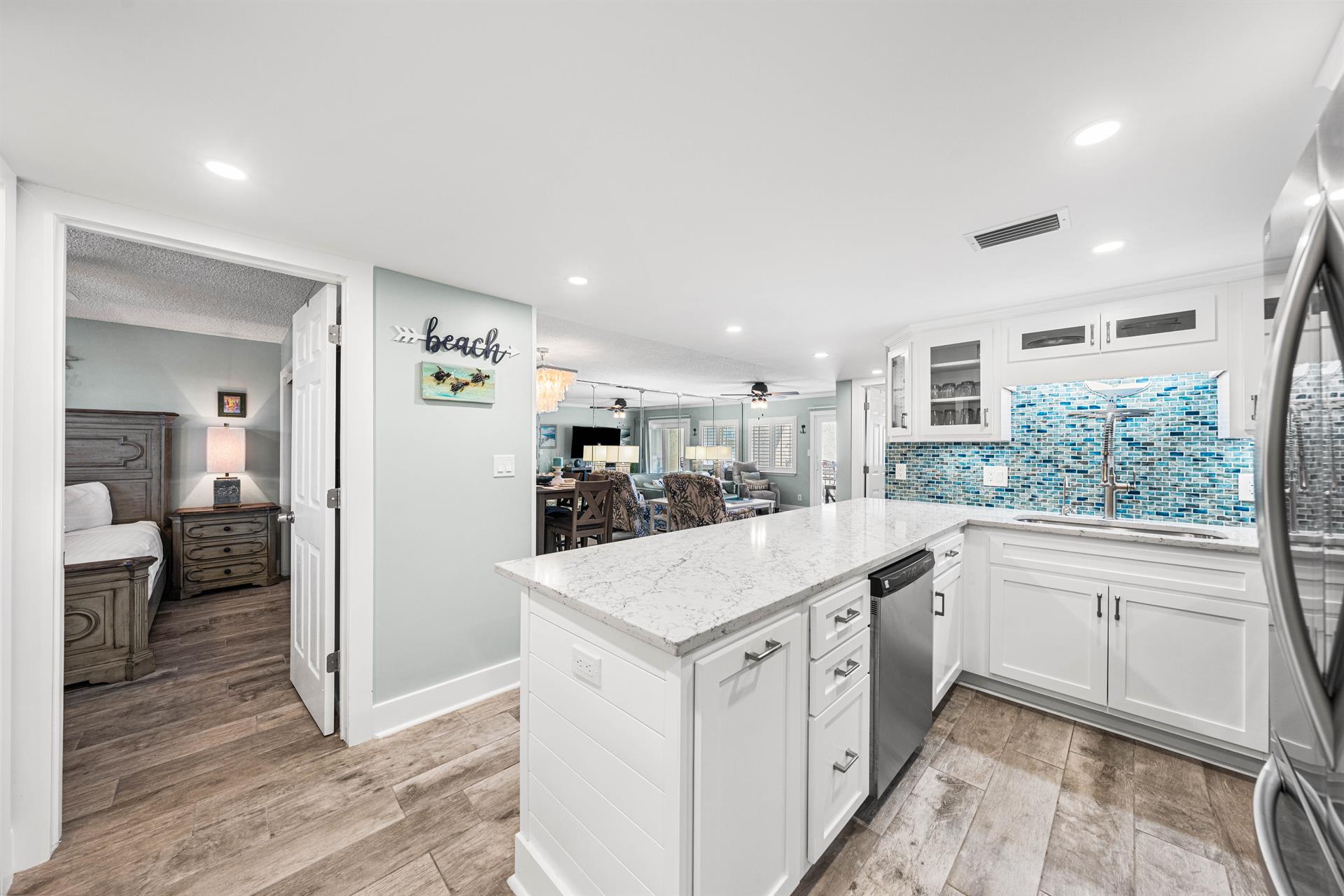 Unit entrance into kitchen