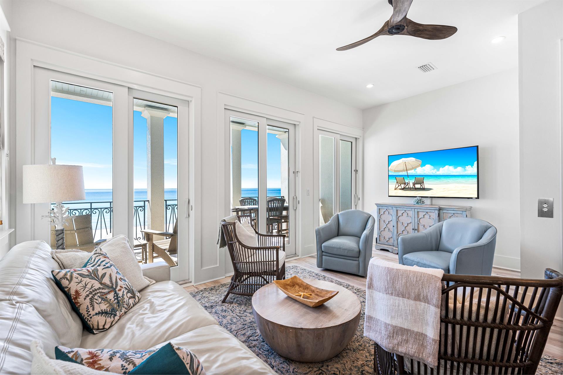 2nd Floor Living Room with Amazing Gulf Views