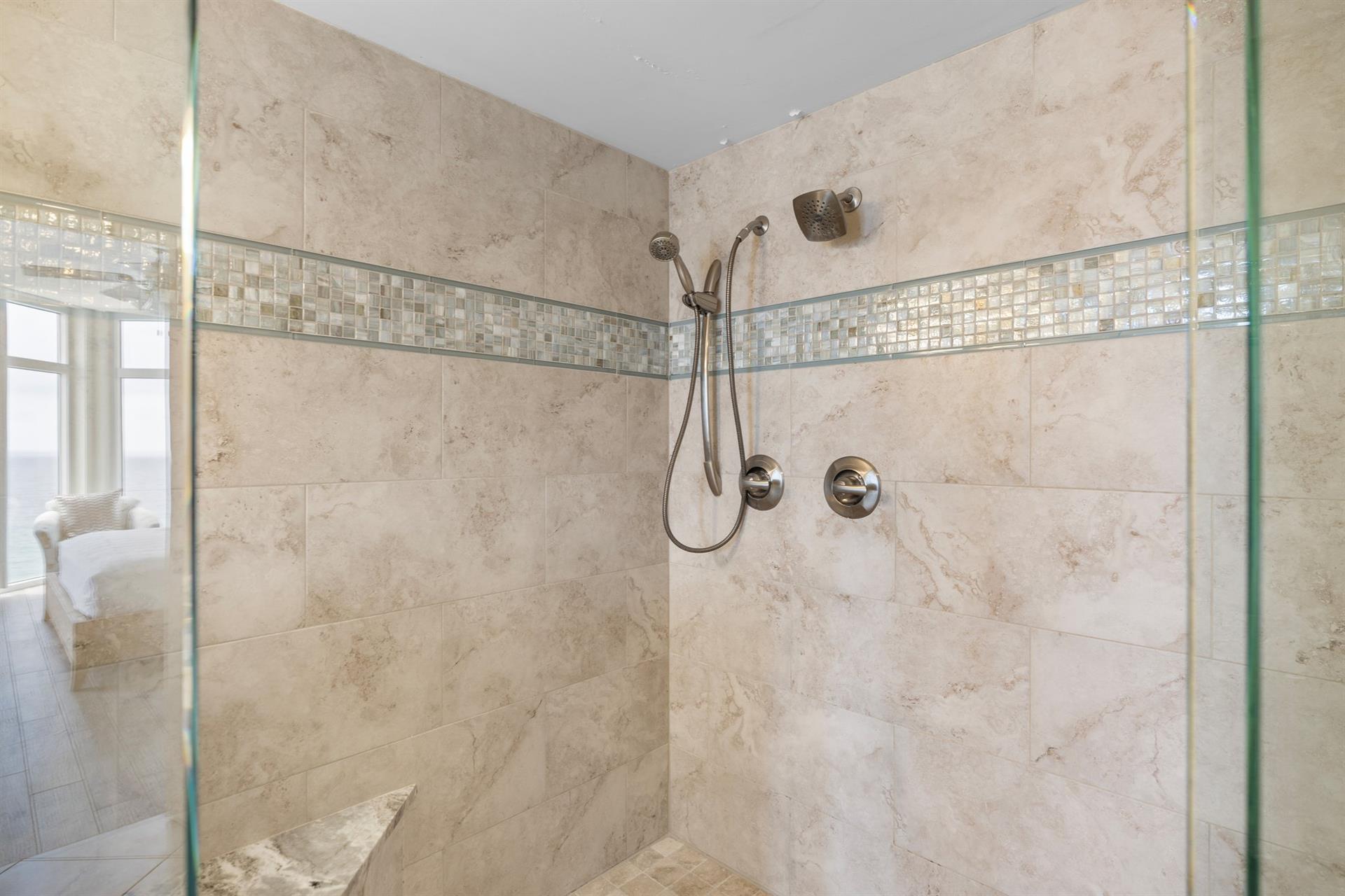 WalkIn Shower in Primary Bathroom