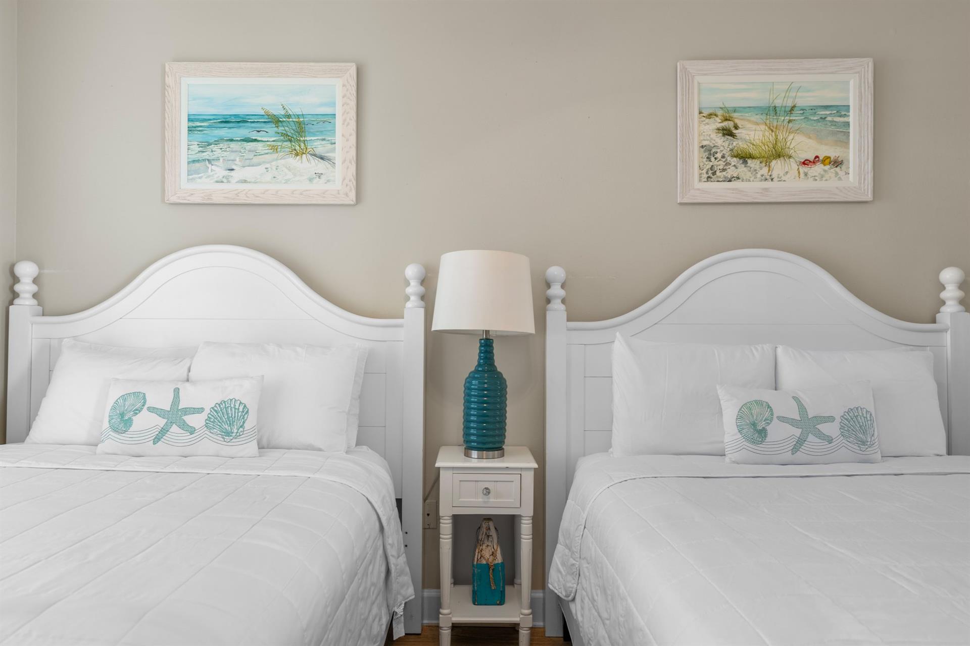 Bedroom 3 Cozy Queen Beds